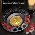 Premium Drinking Roulette  Set | Exciting Spin & Play Game with 16  Glasses & 2 Balls
