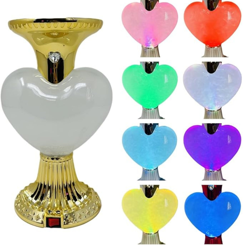 Limited Edition Luxury Heart Glow Lamp – A Mesmerizing Flowing Glow with Candle Holder