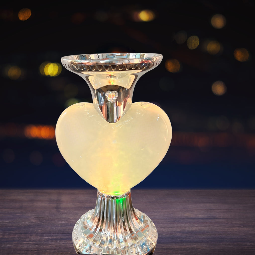 Limited Edition Luxury Heart Glow Lamp – A Mesmerizing Flowing Glow with Candle Holder