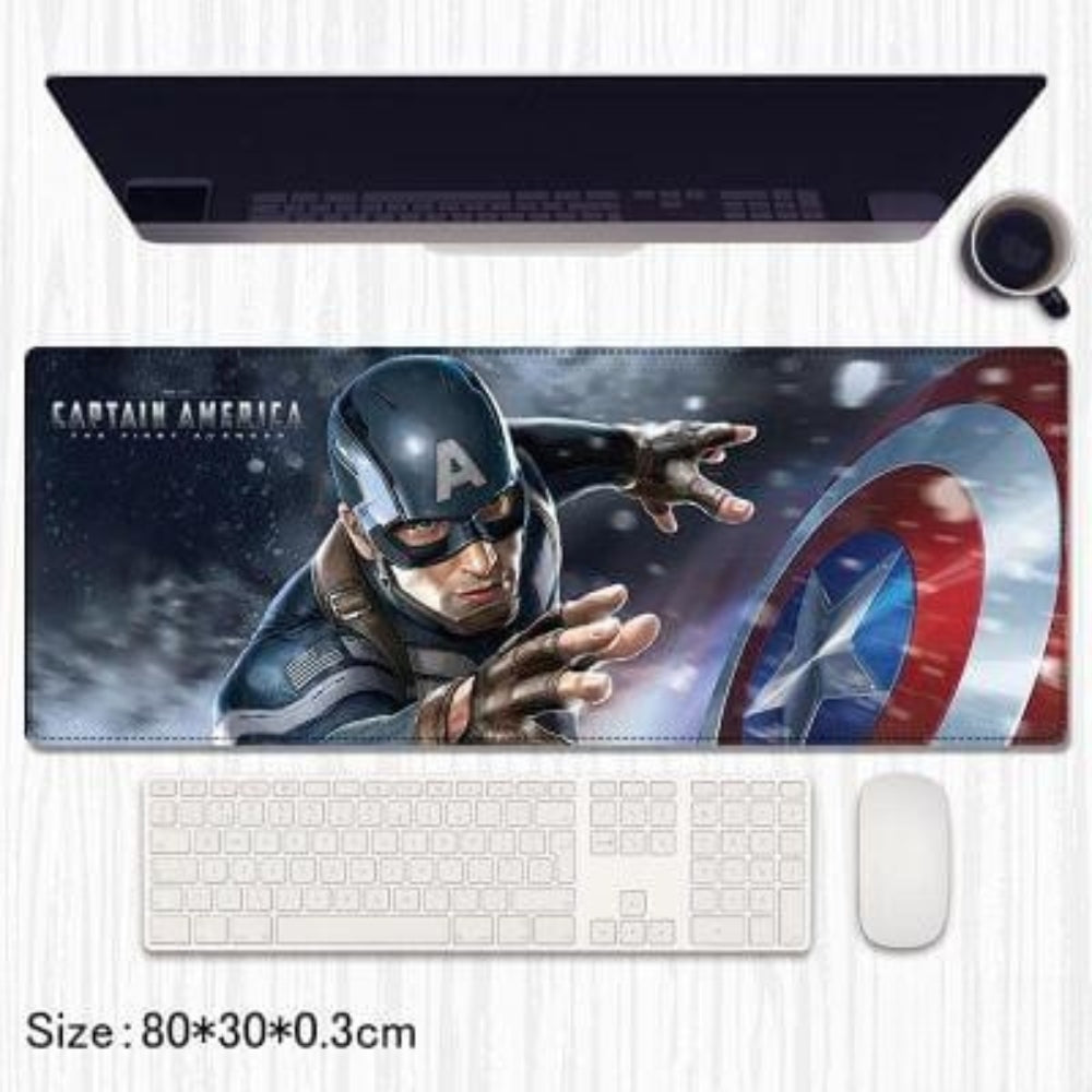 Captain America Avengers Gaming Desk Mat - 80x30 cm