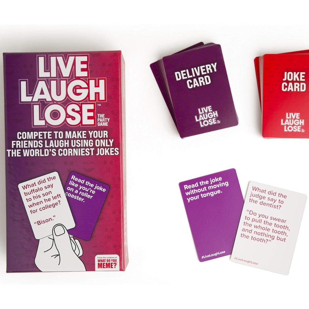 Live Laugh Lose – The Cringe-Worthy Joke Battle Game for Adults