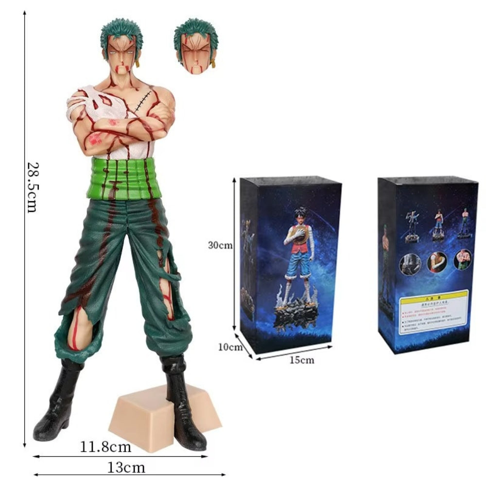 Roronoa Zoro Battle-Damaged Action Figure – One Piece 28.5cm Collectible