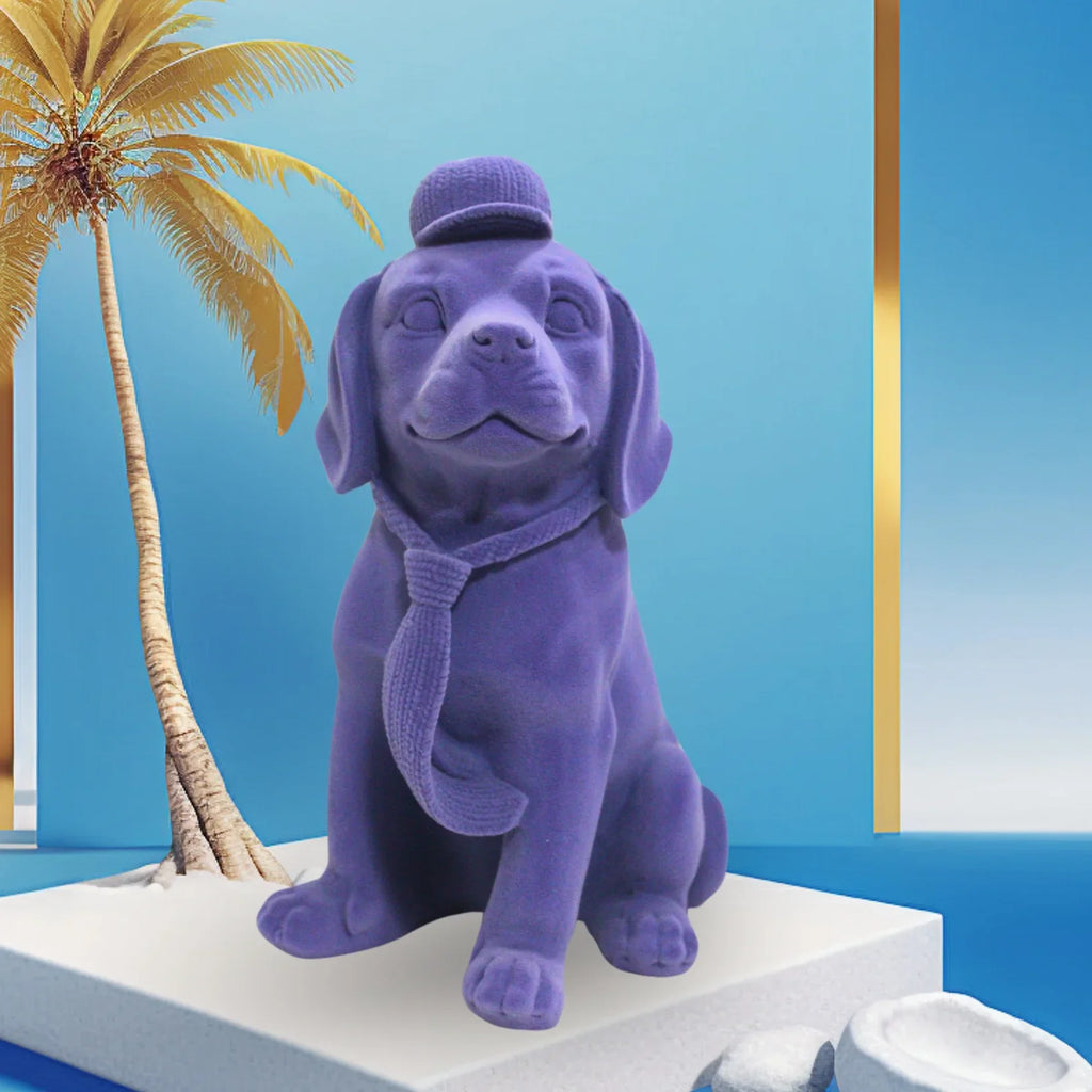 Velvet Gentleman Dog Figurine