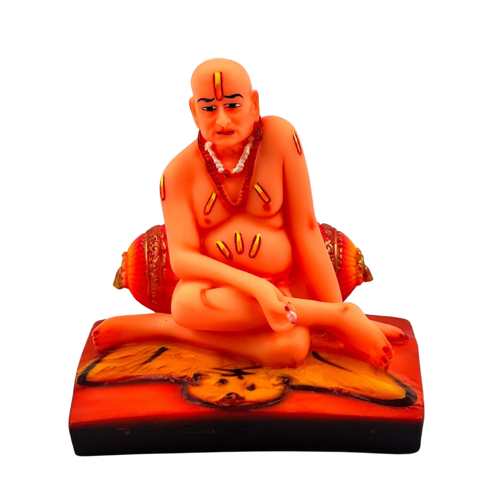 Swami Samarth Mini Idol – 4.5 Inch Spiritual Statue for Car Dashboard, Home & Office