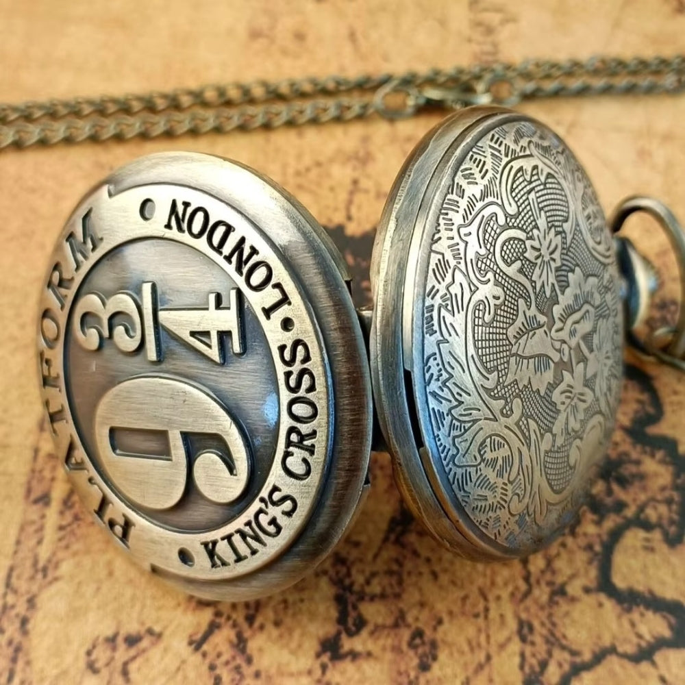 Platform 9¾ Pocket Watch Keychain – Vintage  King's Cross London