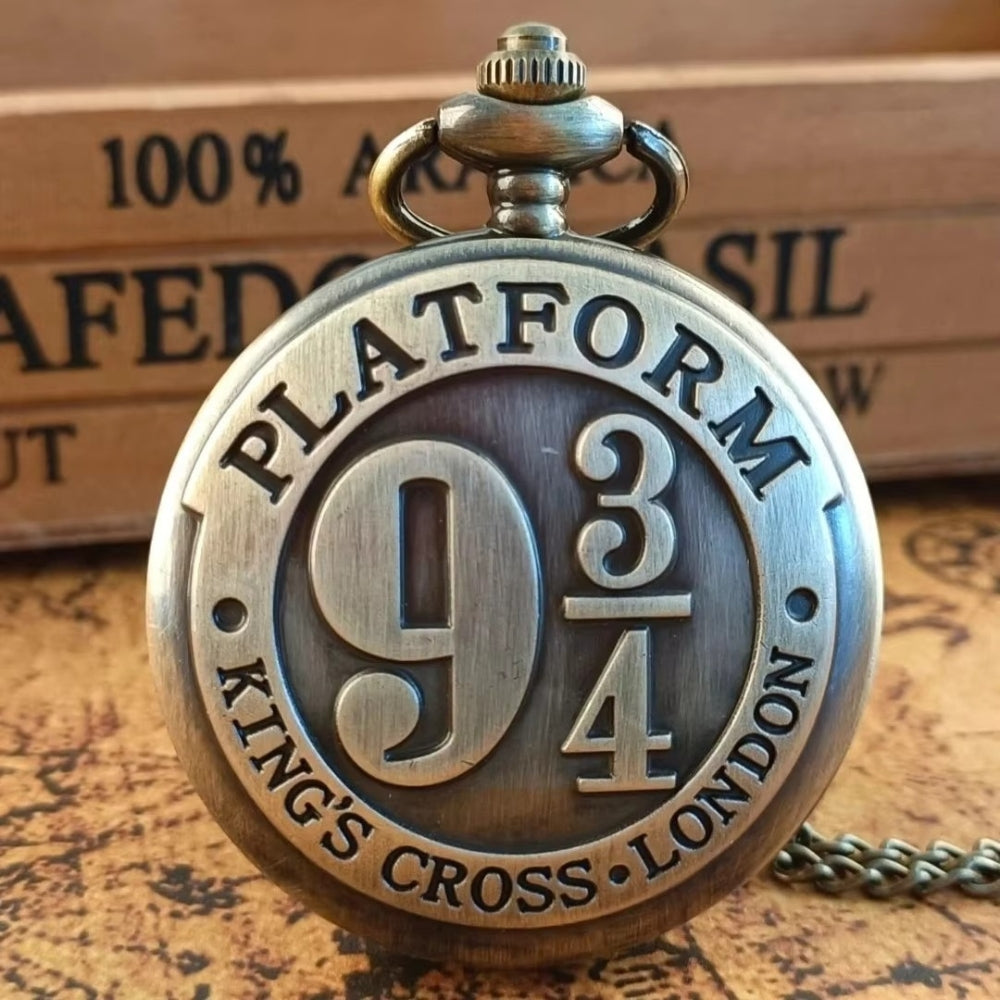 Platform 9¾ Pocket Watch Keychain – Vintage  King's Cross London