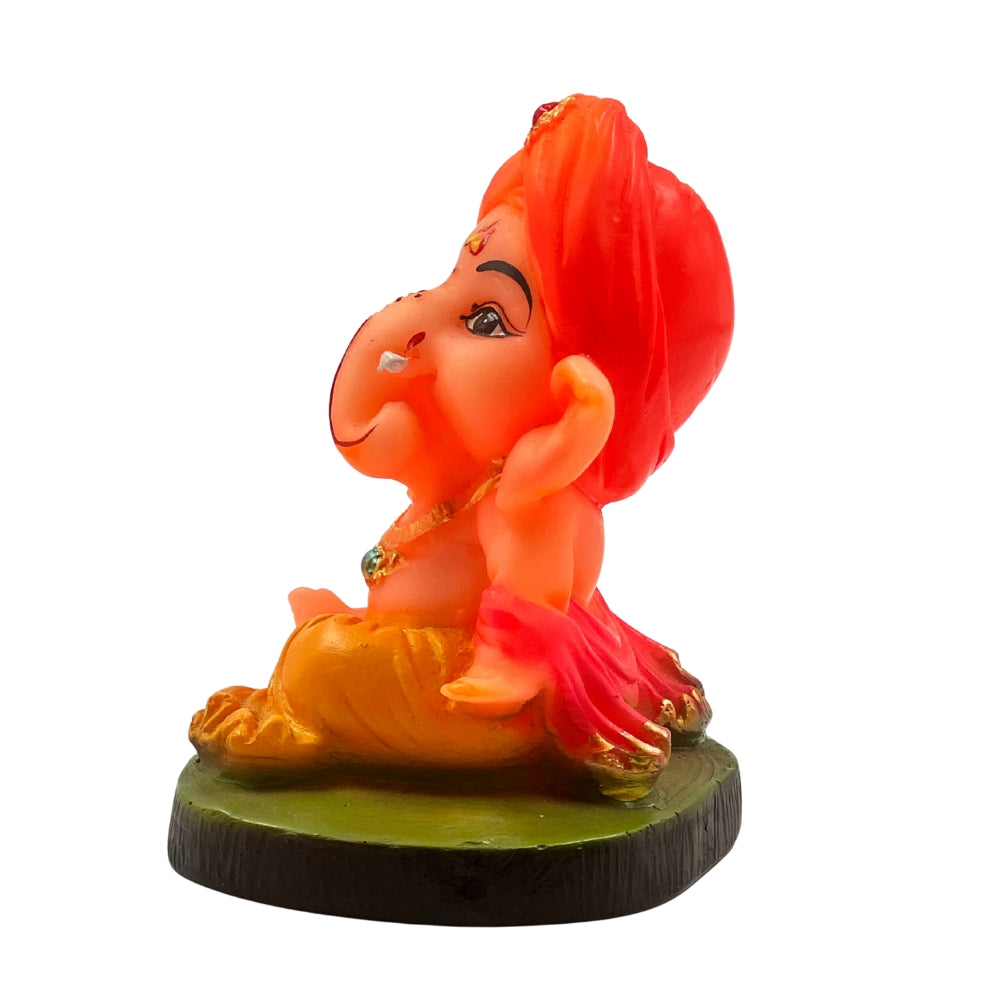4-Inch Baby Ganesha Idol with Turban – Decorative Ganpati Murti for Home & Office