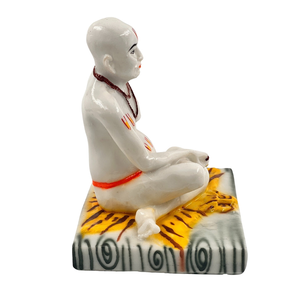 Swami Samarth Idol – 6 Inch Spiritual Statue Sitting on Tiger Skin Base