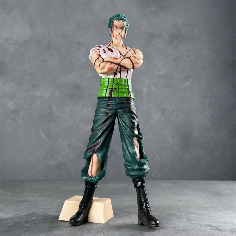 Roronoa Zoro Battle-Damaged Action Figure – One Piece 28.5cm Collectible