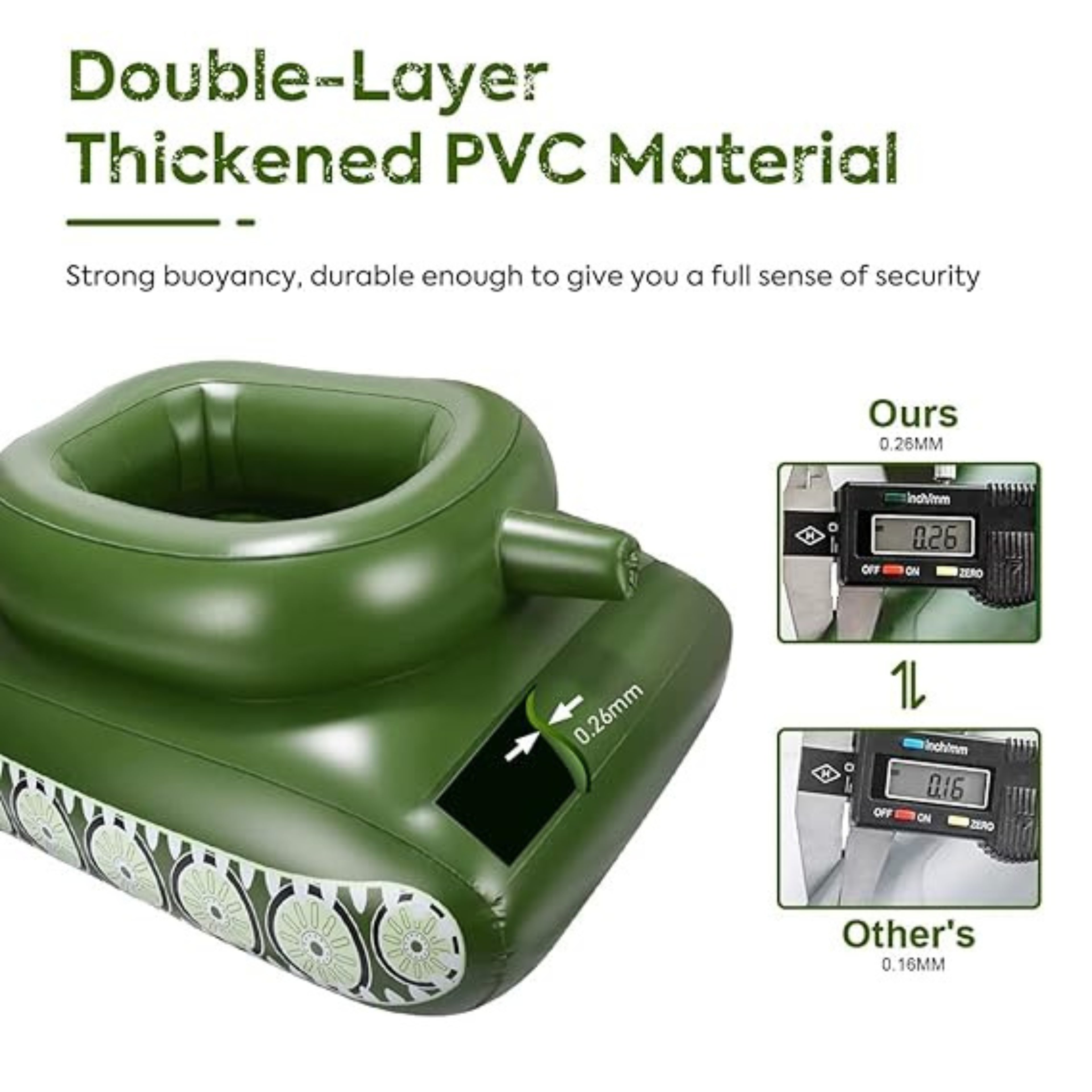 Inflatable Tank Swimming Pool Float – Giant Pool Party Toy for Kids & Adults