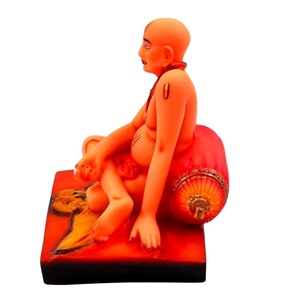 Swami Samarth Mini Idol – 4.5 Inch Spiritual Statue for Car Dashboard, Home & Office