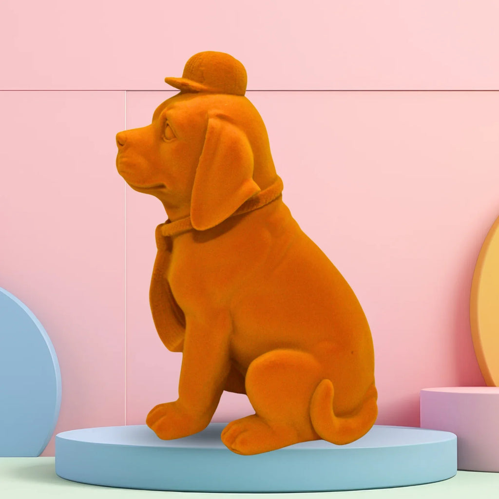 "The Gentleman" Velvet Dog (Sunset Orange)