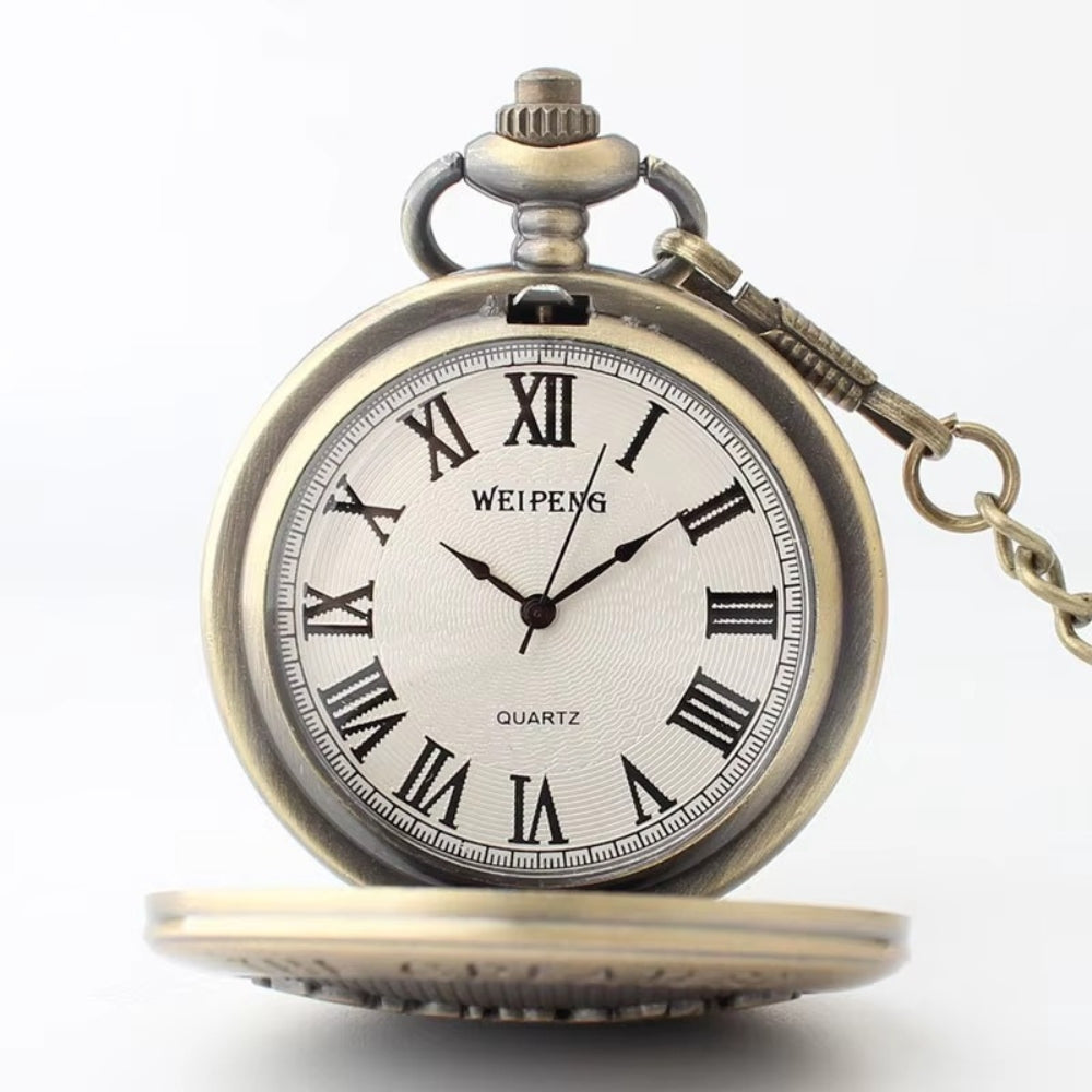 The Greatest Grandpa Vintage Pocket Watch Keychain