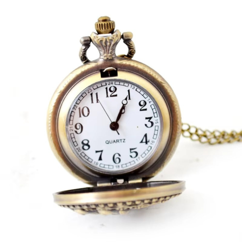 Ancient Zodiac Steampunk Pocket Watch Keychain