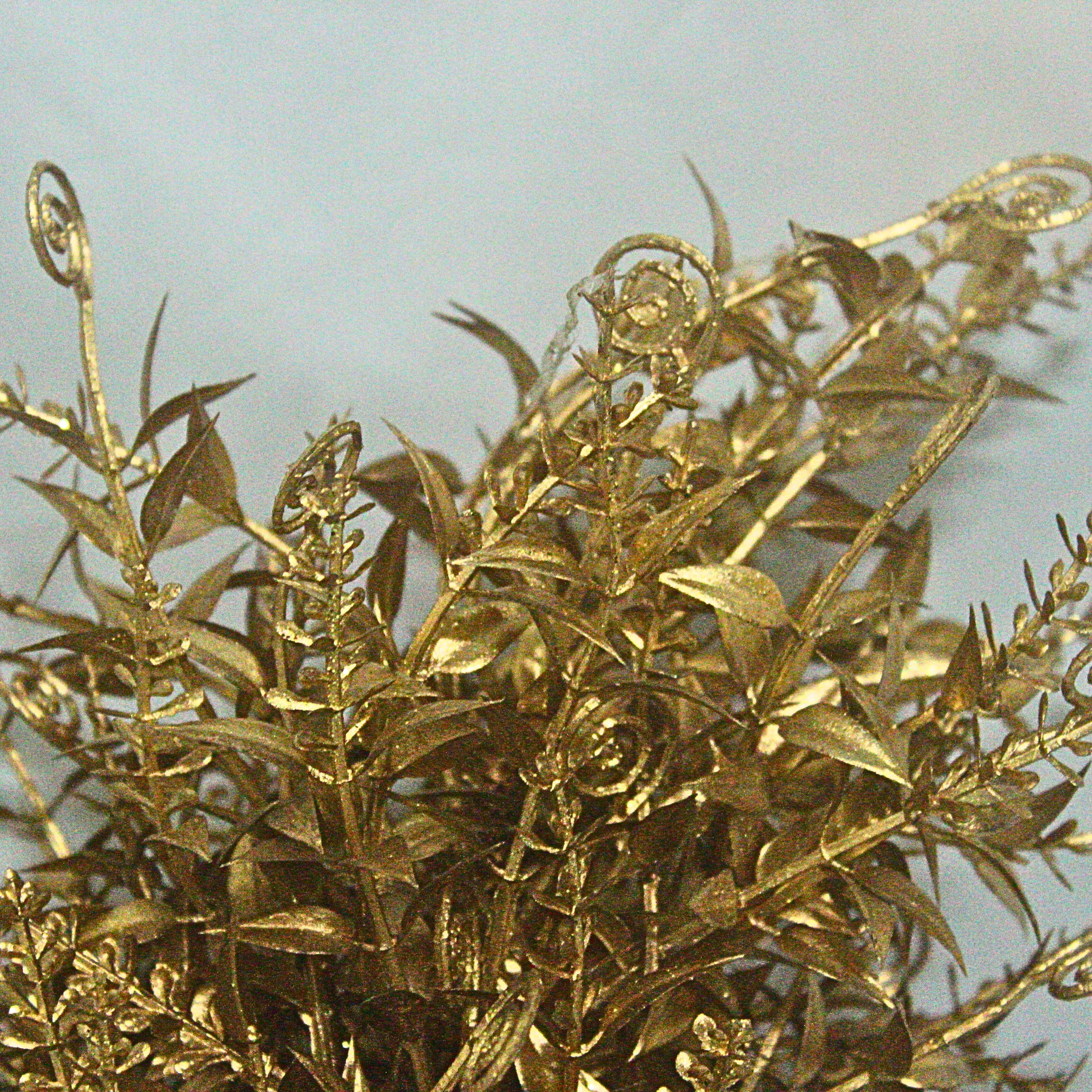 Golden Elegance: A Luxurious Potted Plant