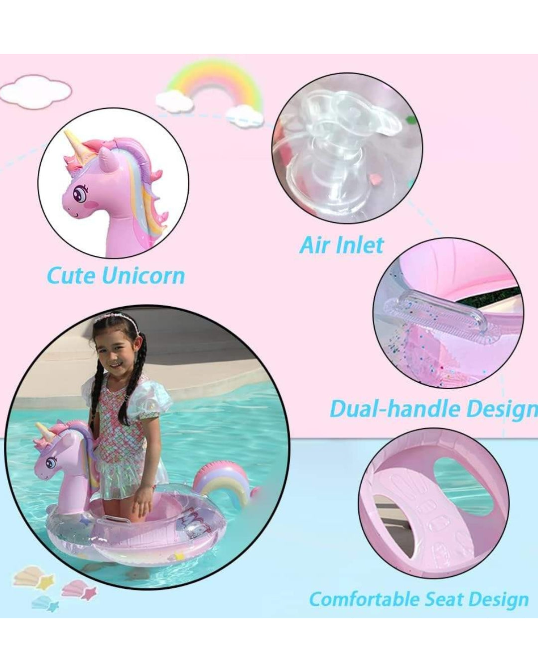 Magical Unicorn Kids Float – Sparkle, Splash & Fun