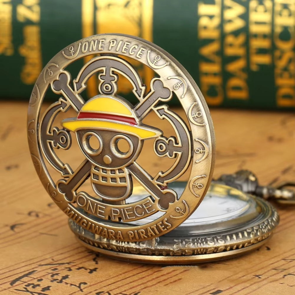 One Piece Pocket Watch Keychain – Straw Hat Pirates Edition