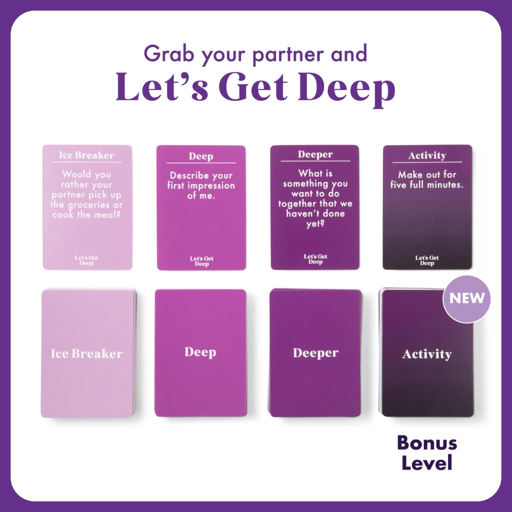 Let's Get Deep - Couples Card Game for Meaningful Conversations