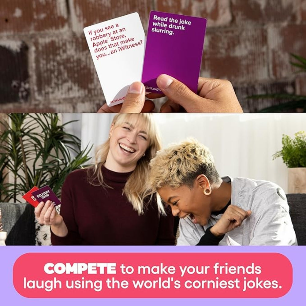 Live Laugh Lose – The Cringe-Worthy Joke Battle Game for Adults