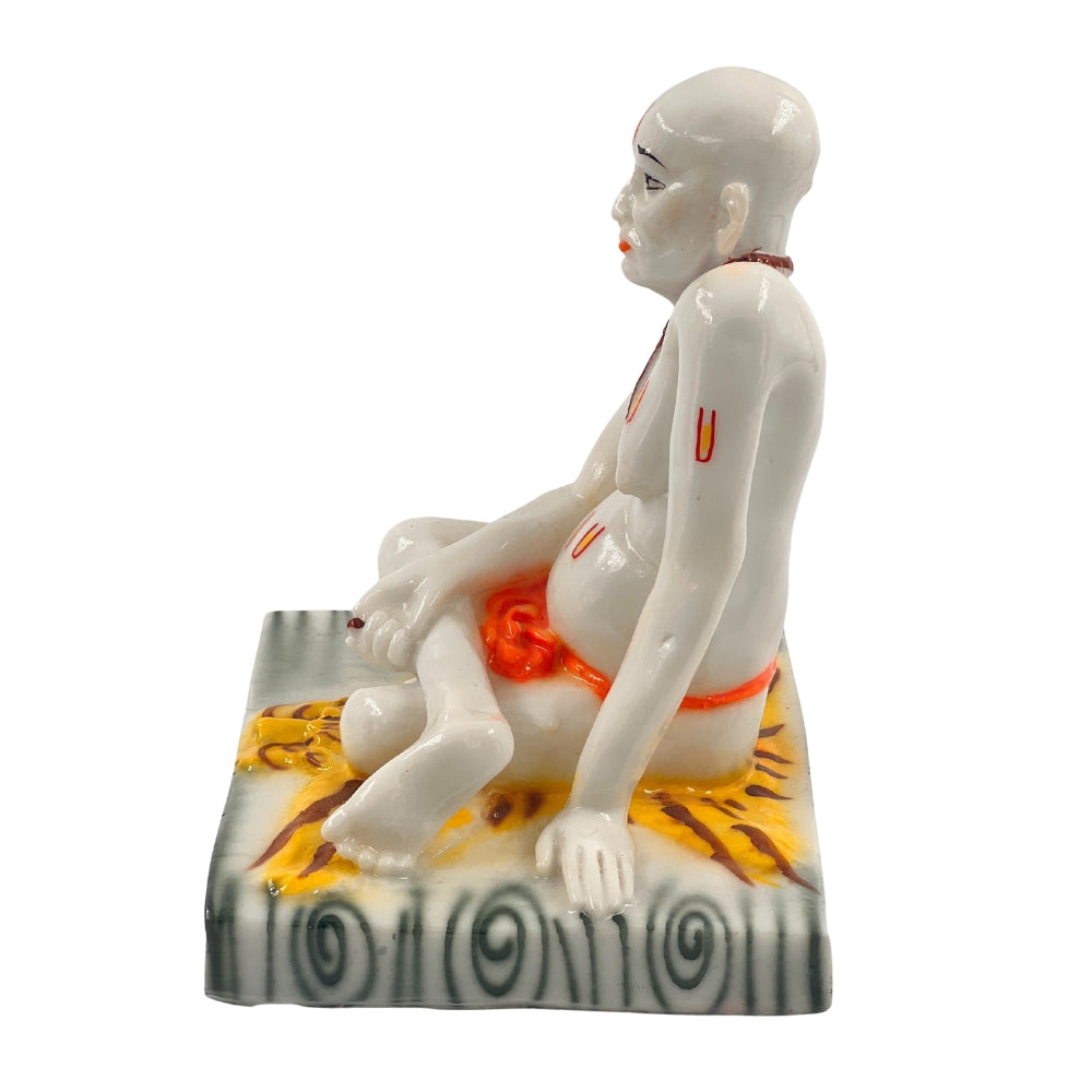 Swami Samarth Idol – 6 Inch Spiritual Statue Sitting on Tiger Skin Base