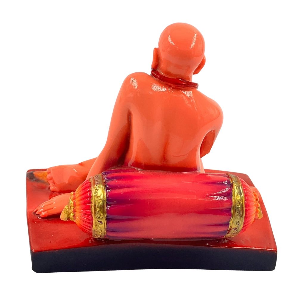 Swami Samarth Idol – 4.5 Inch Compact Statue for Home Mandir, Car, or Desk