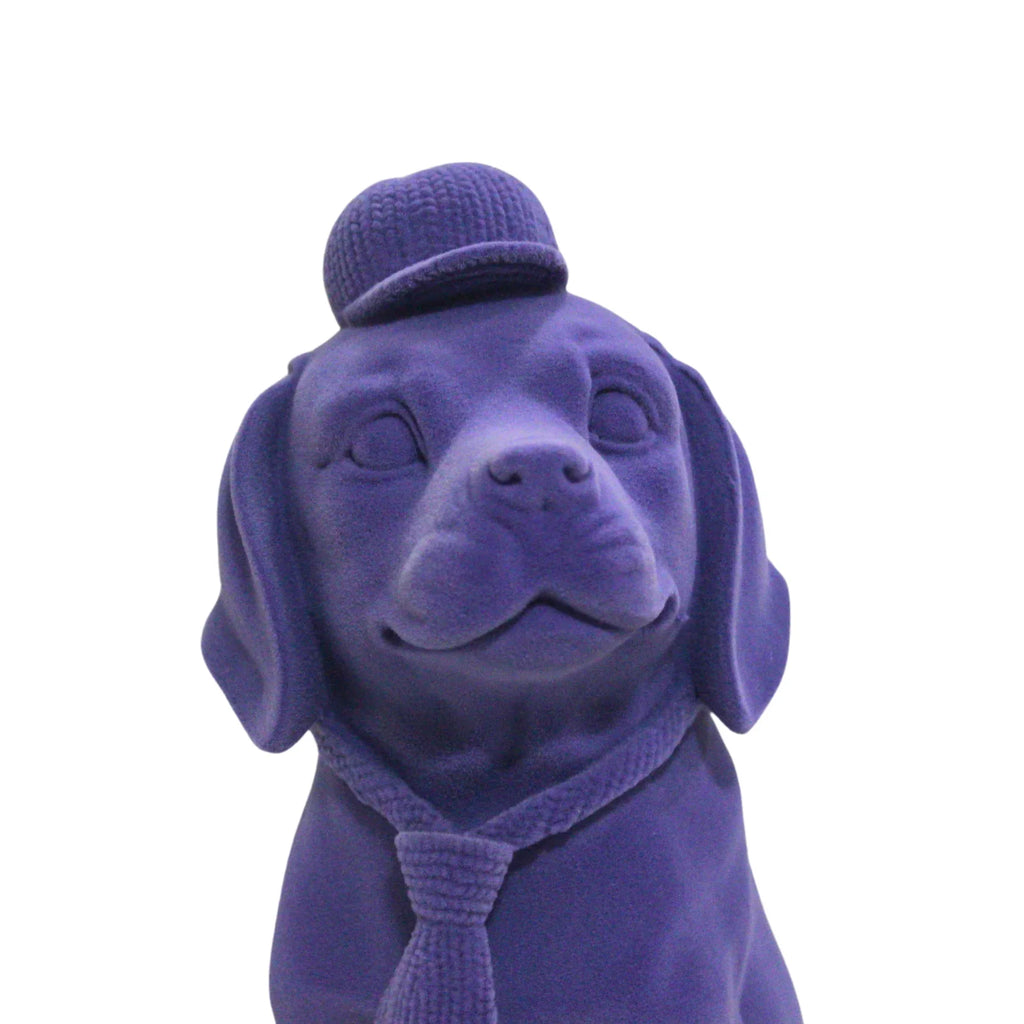 Velvet Gentleman Dog Figurine