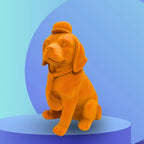 "The Gentleman" Velvet Dog (Sunset Orange)