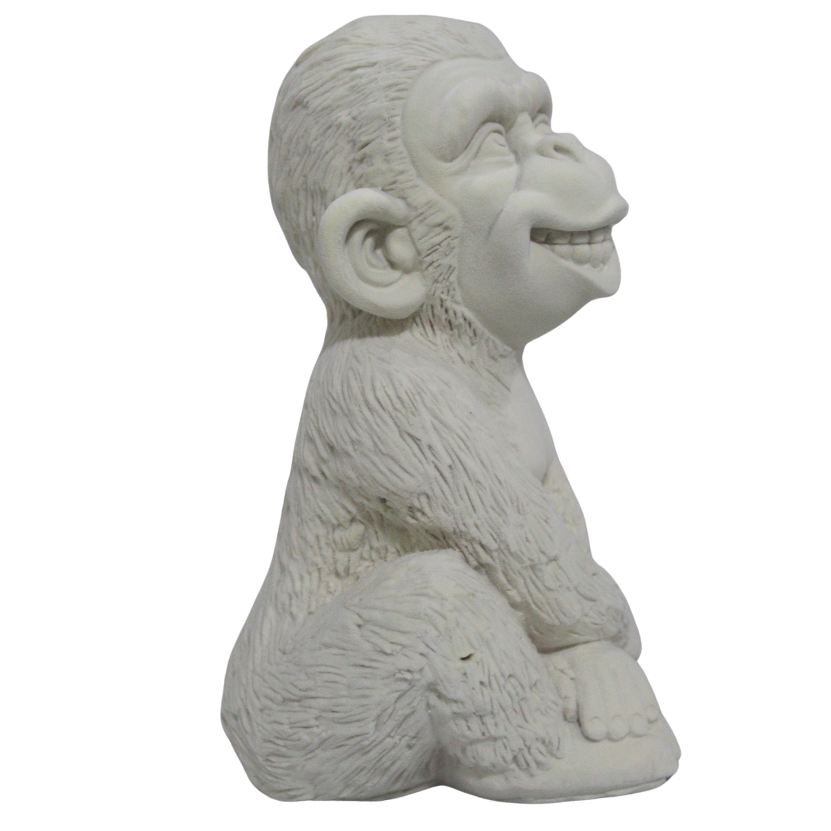 Luxury Velvet Finish Monkey Figurine | Cool Monkey Statue with Stylish Sunglasses ( Biege )