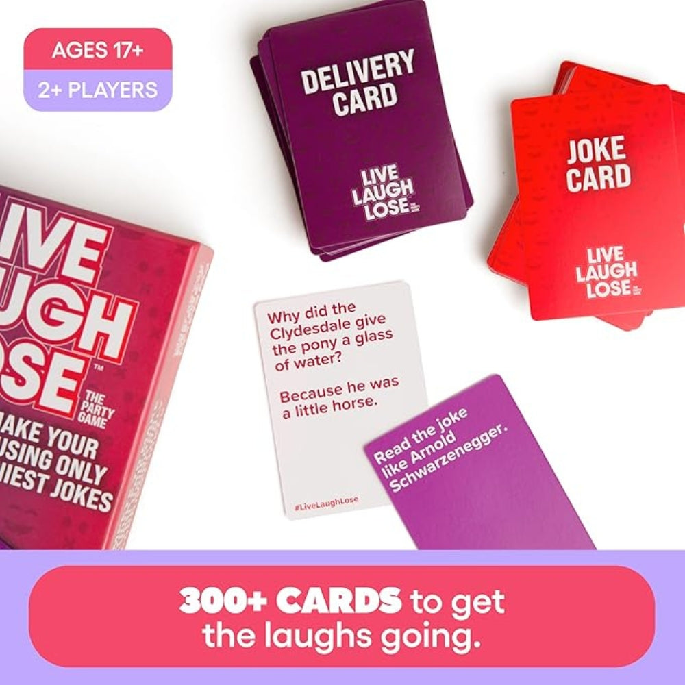 Live Laugh Lose – The Cringe-Worthy Joke Battle Game for Adults