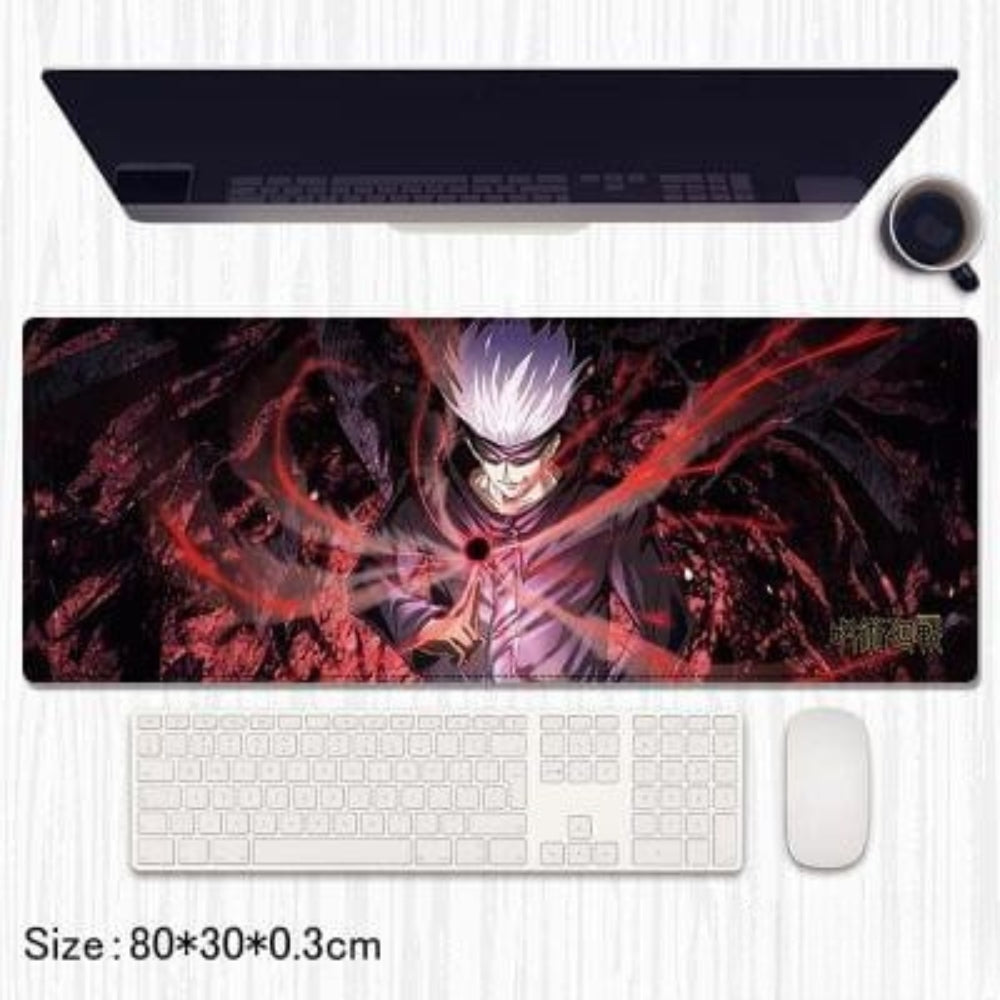 Gojo Satoru Domain Expansion Desk Pad – Jujutsu Kaisen Mouse Mat (80×30 cm)