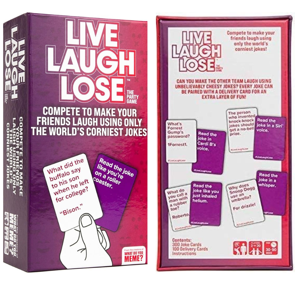 Live Laugh Lose – The Cringe-Worthy Joke Battle Game for Adults