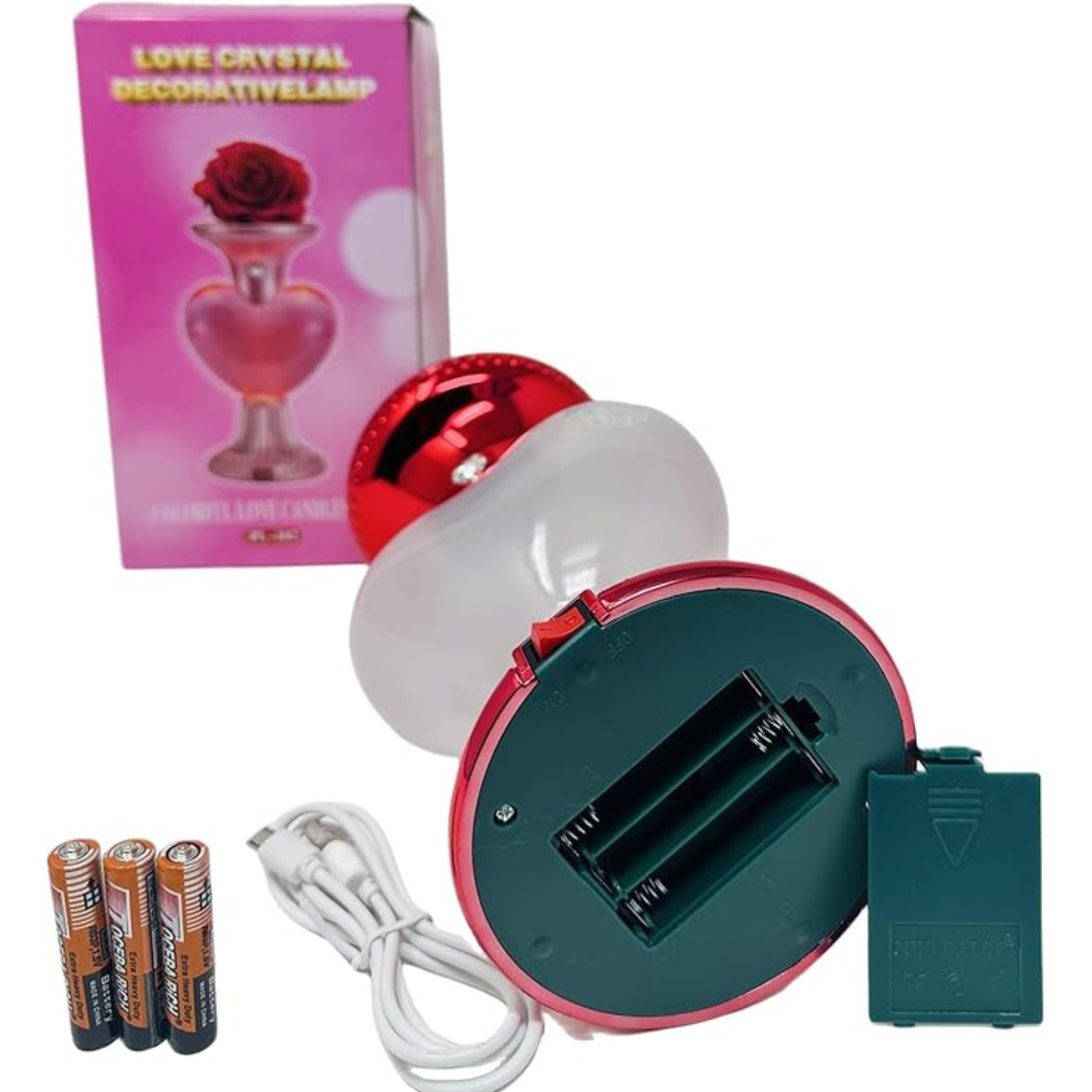 Limited Edition Luxury Heart Glow Lamp – A Mesmerizing Flowing Glow with Candle Holder