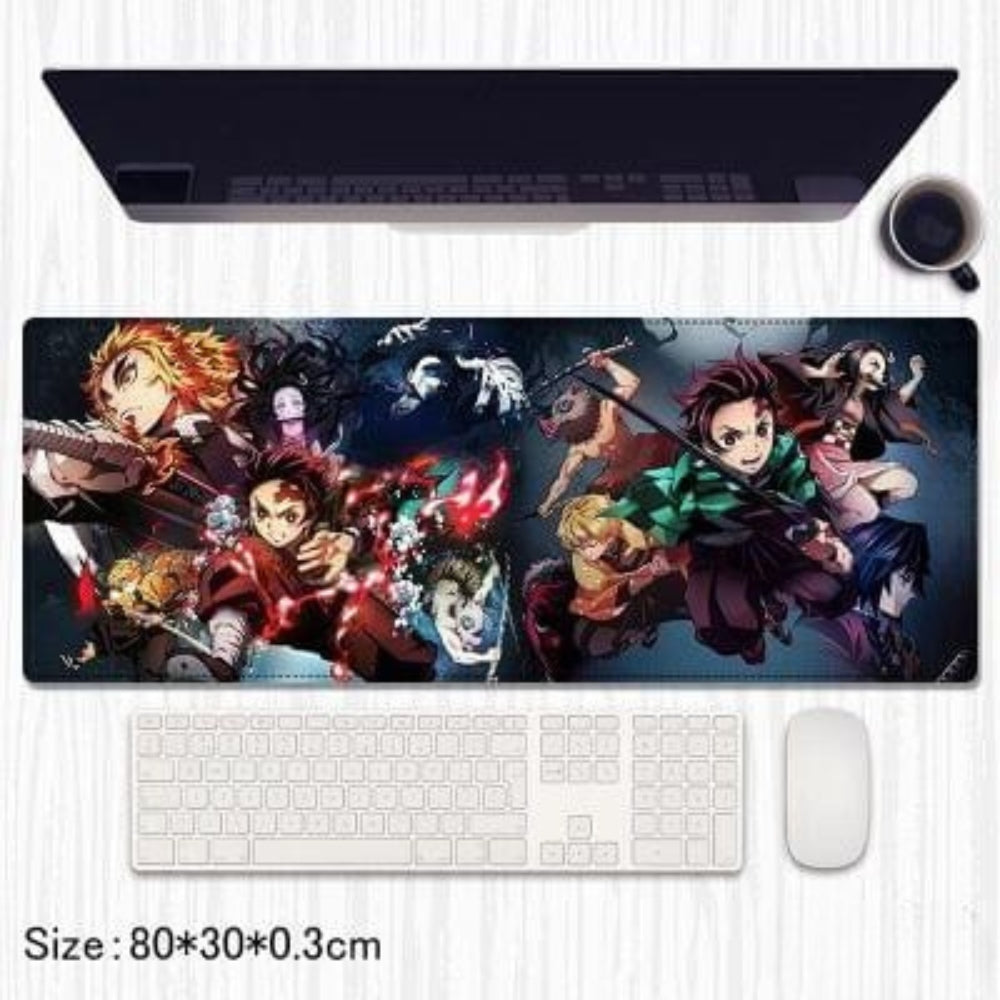 Demon Slayer Corps Action Desk Pad – Kimetsu no Yaiba Extended Mouse Mat (80×30 cm)