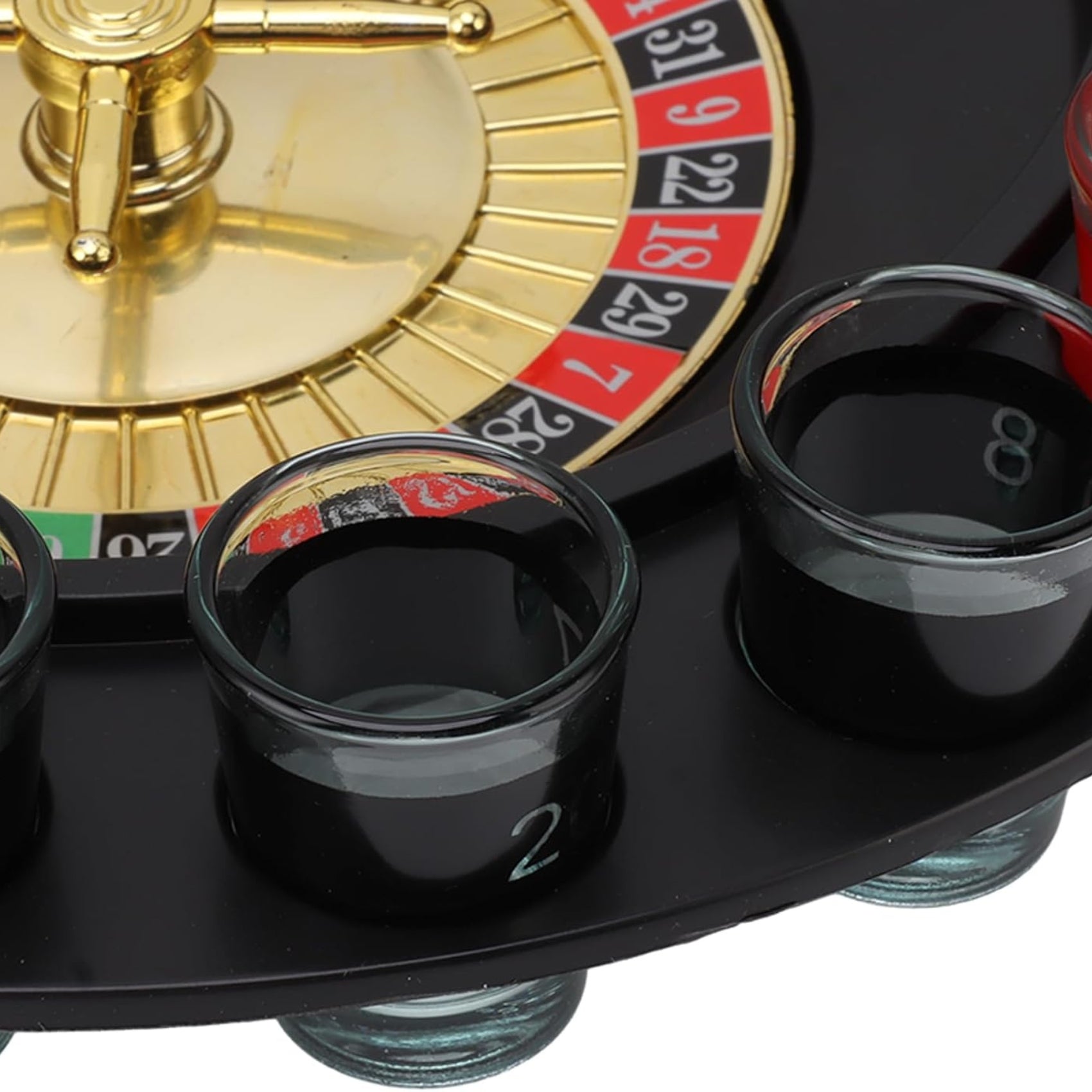 Premium Drinking Roulette  Set | Exciting Spin & Play Game with 16  Glasses & 2 Balls