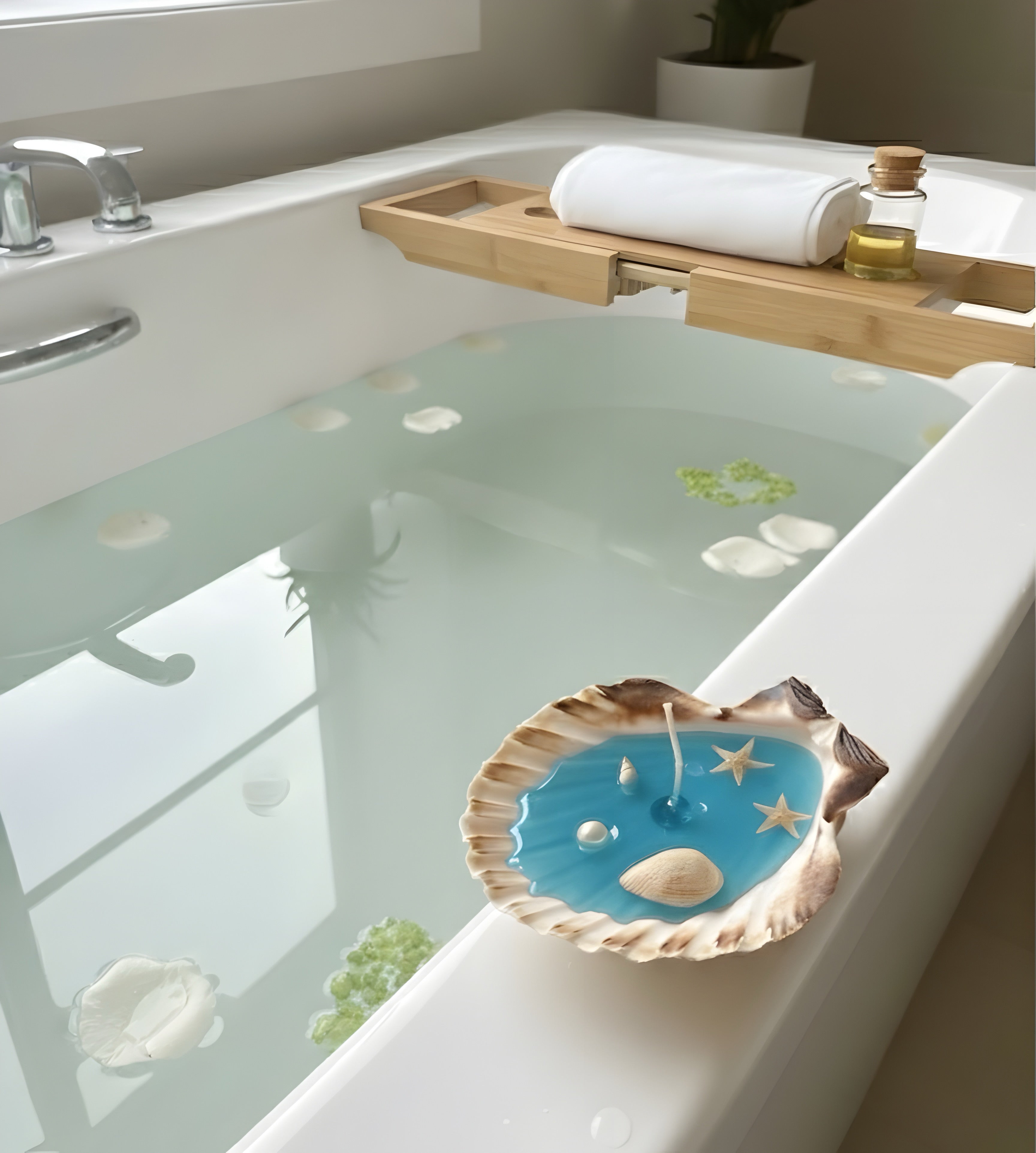 Handmade Scented Shell Candle – Ocean-Inspired Aromatherapy