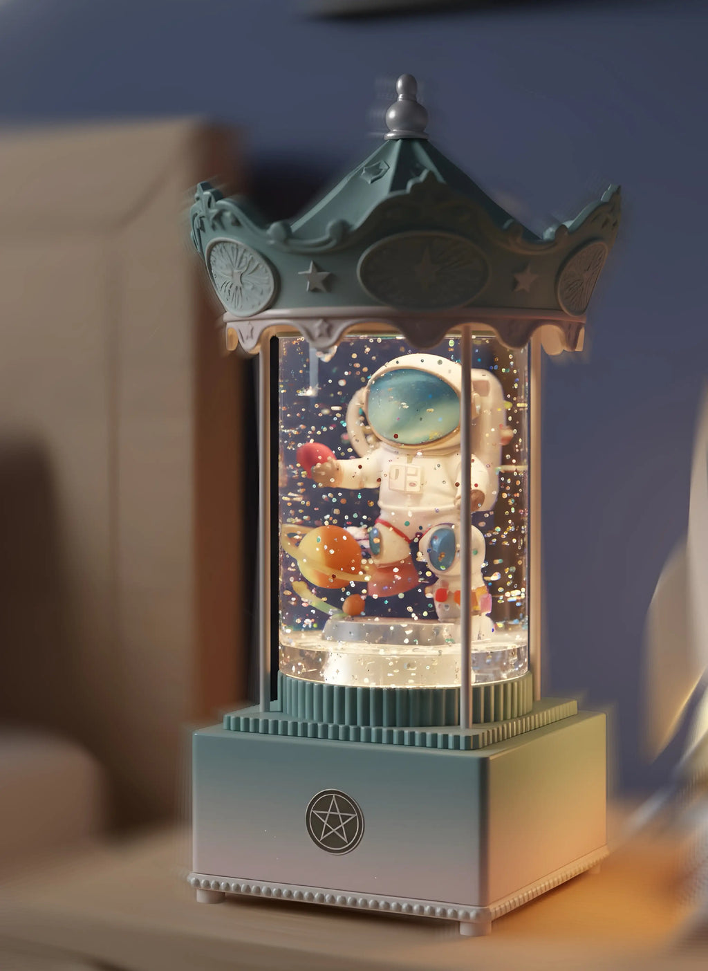 Rotating Starry Voyager Globe (Musical)