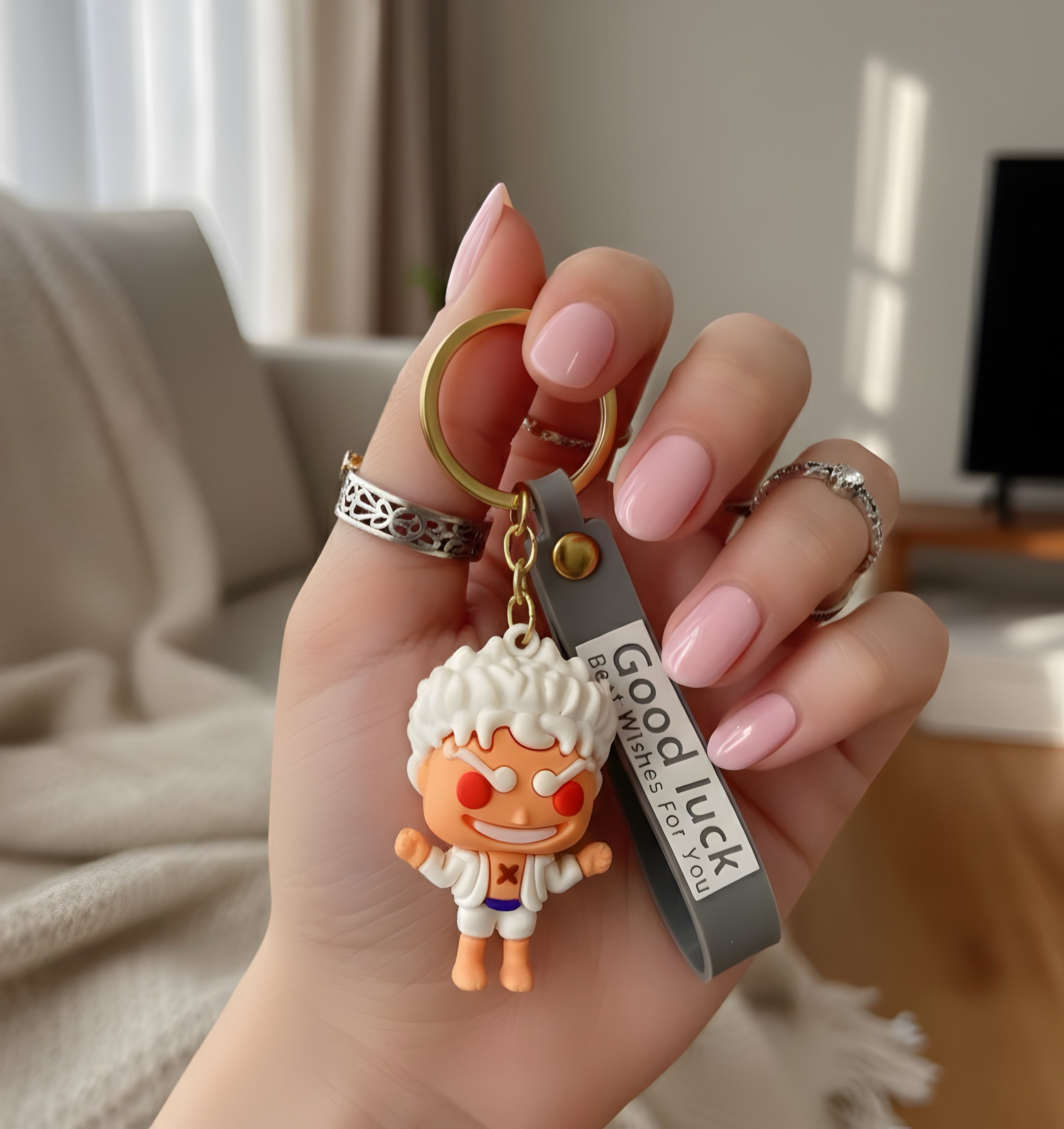 Chibi Monkey D. Luffy Silicone Keychain