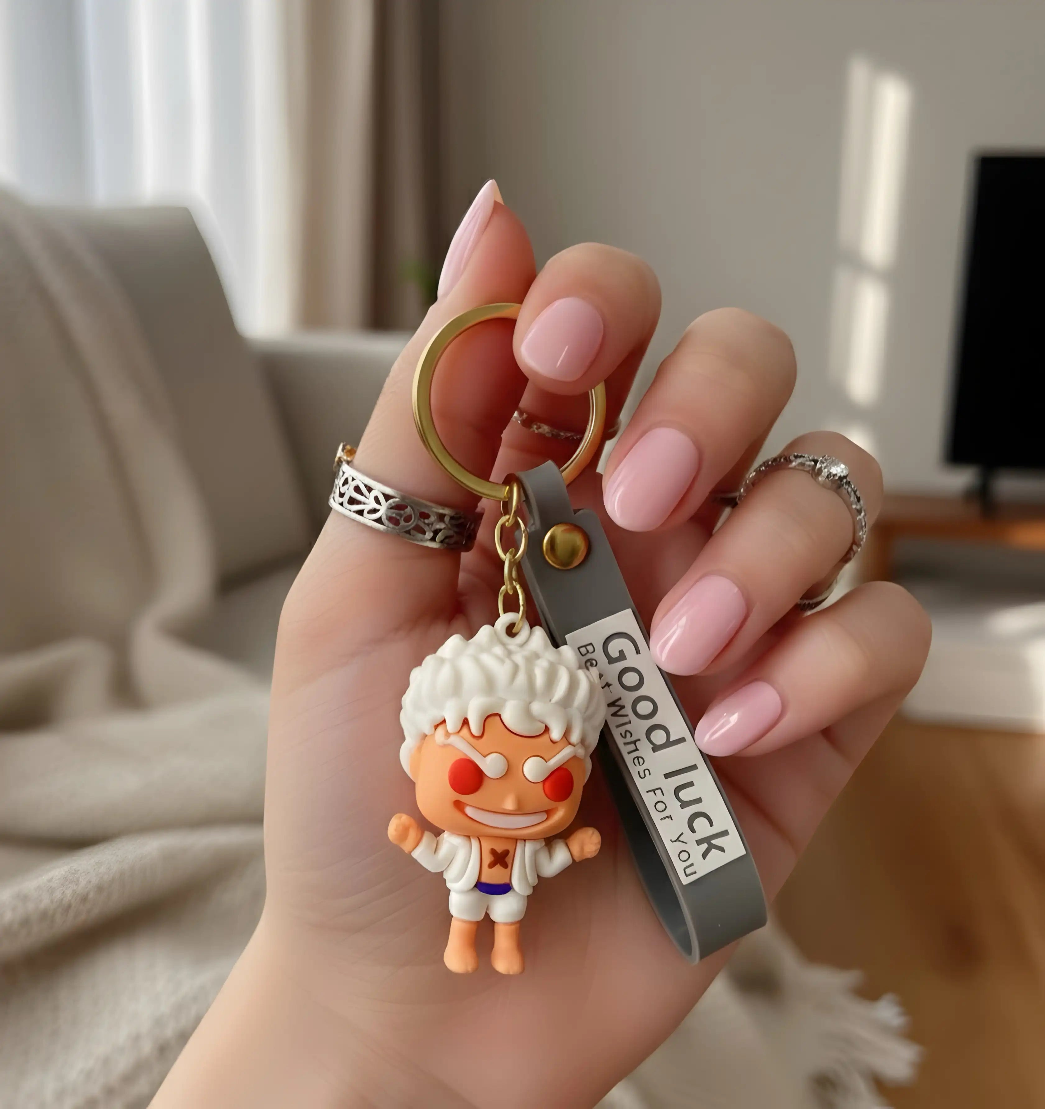 Chibi Monkey D. Luffy Silicone Keychain