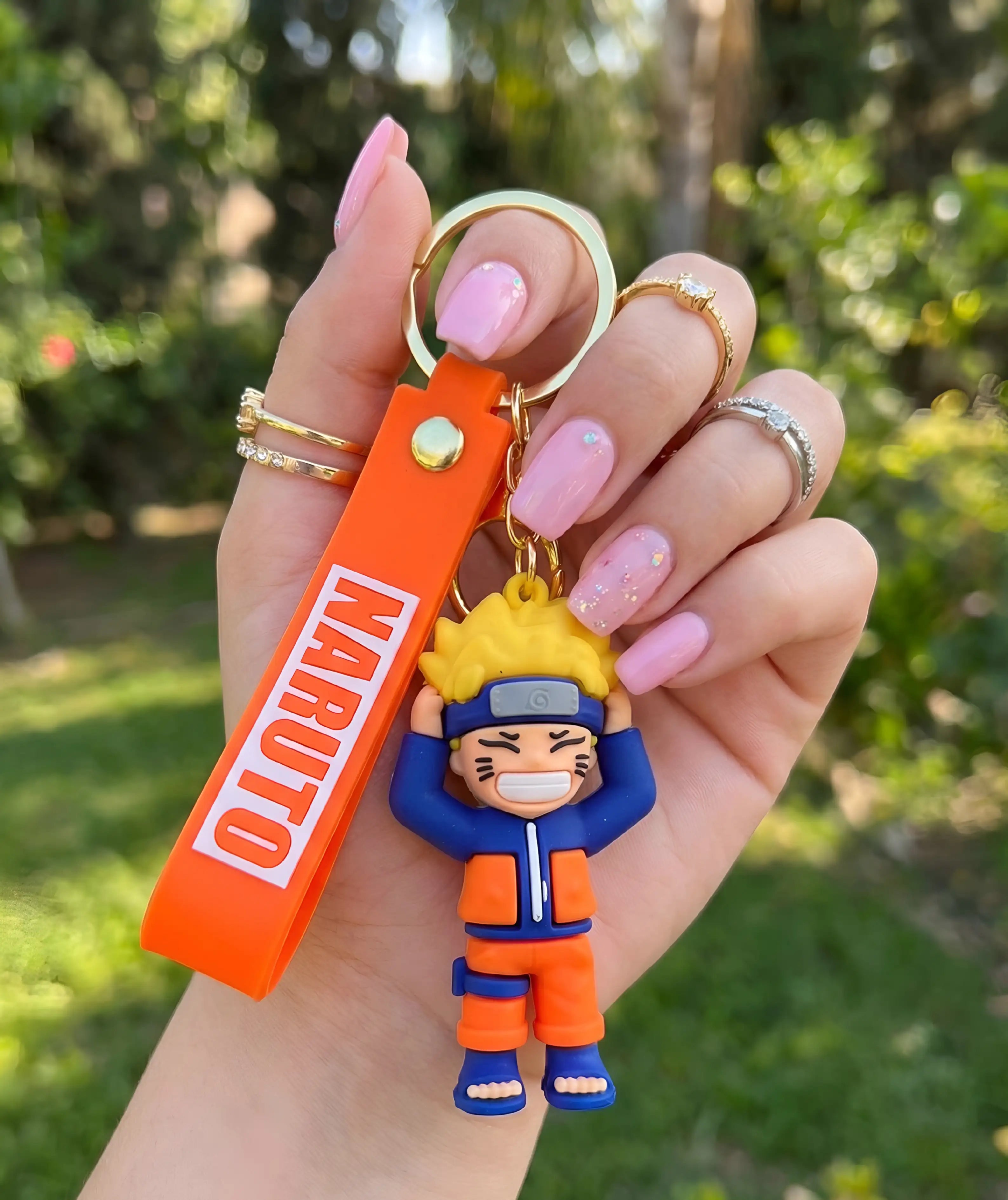 Chibi Naruto Uzumaki Silicone Keychain