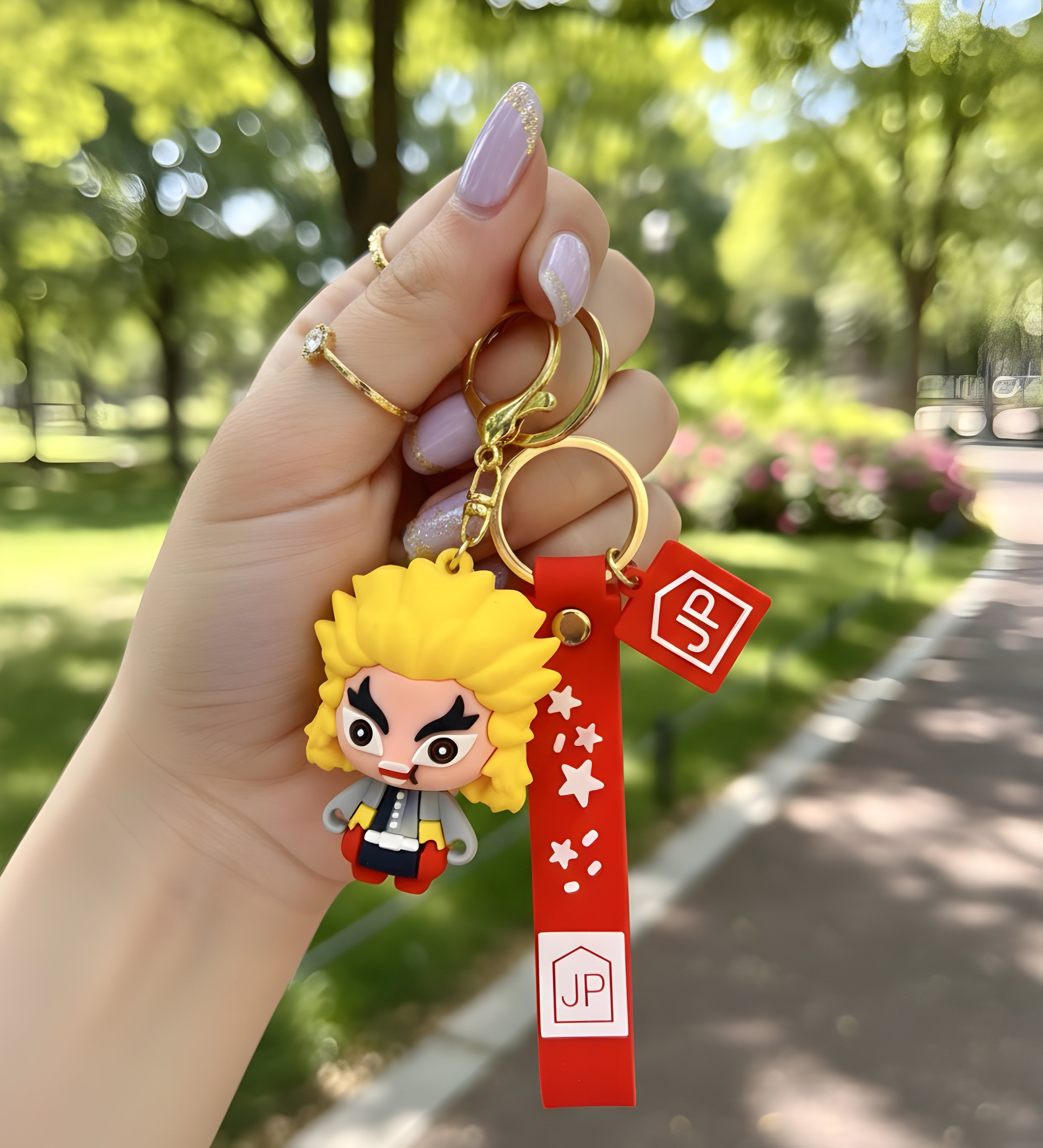 Rengoku Kyojuro Chibi Silicone Keyring