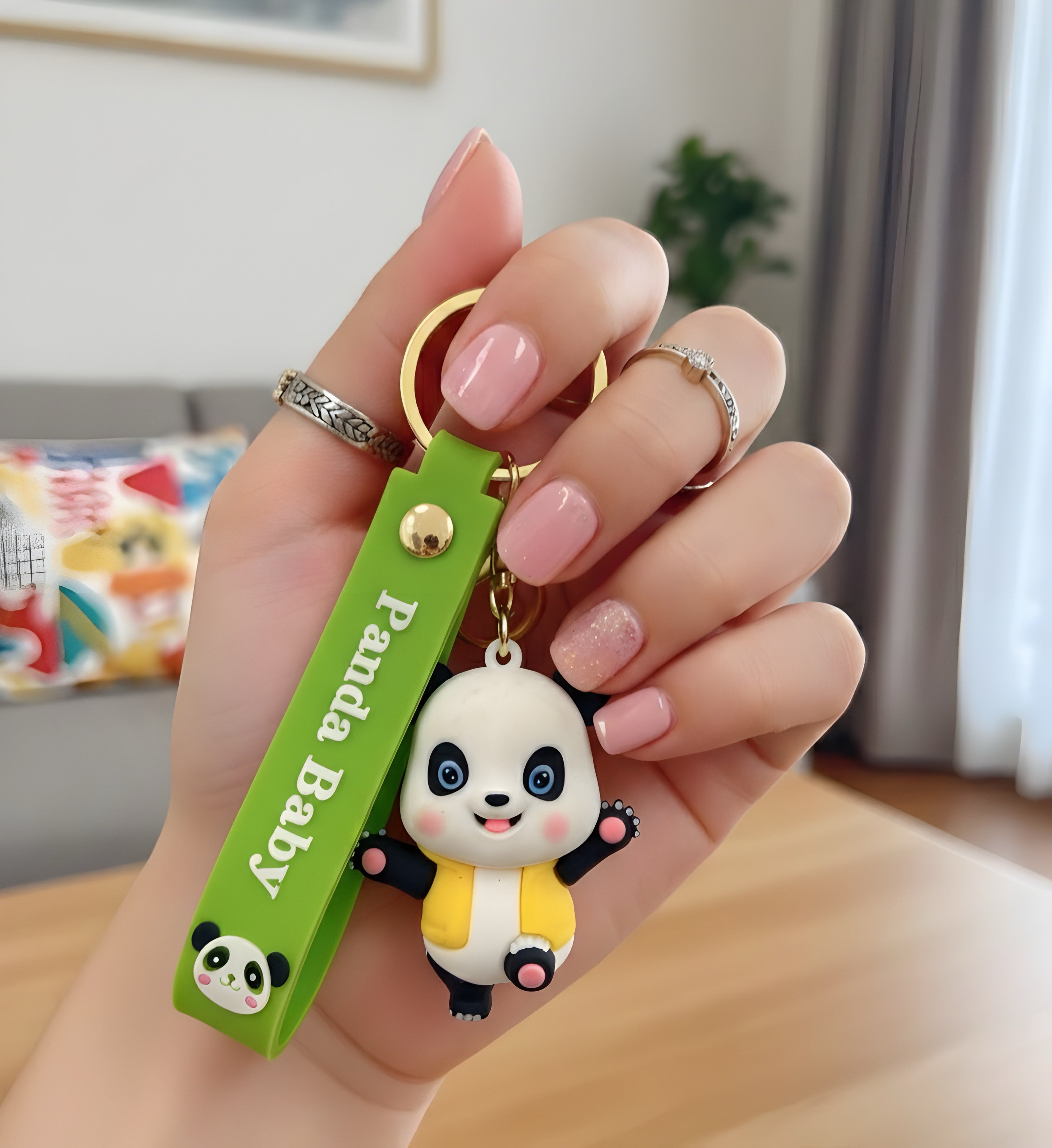 Panda Baby Cute Silicone Keyring