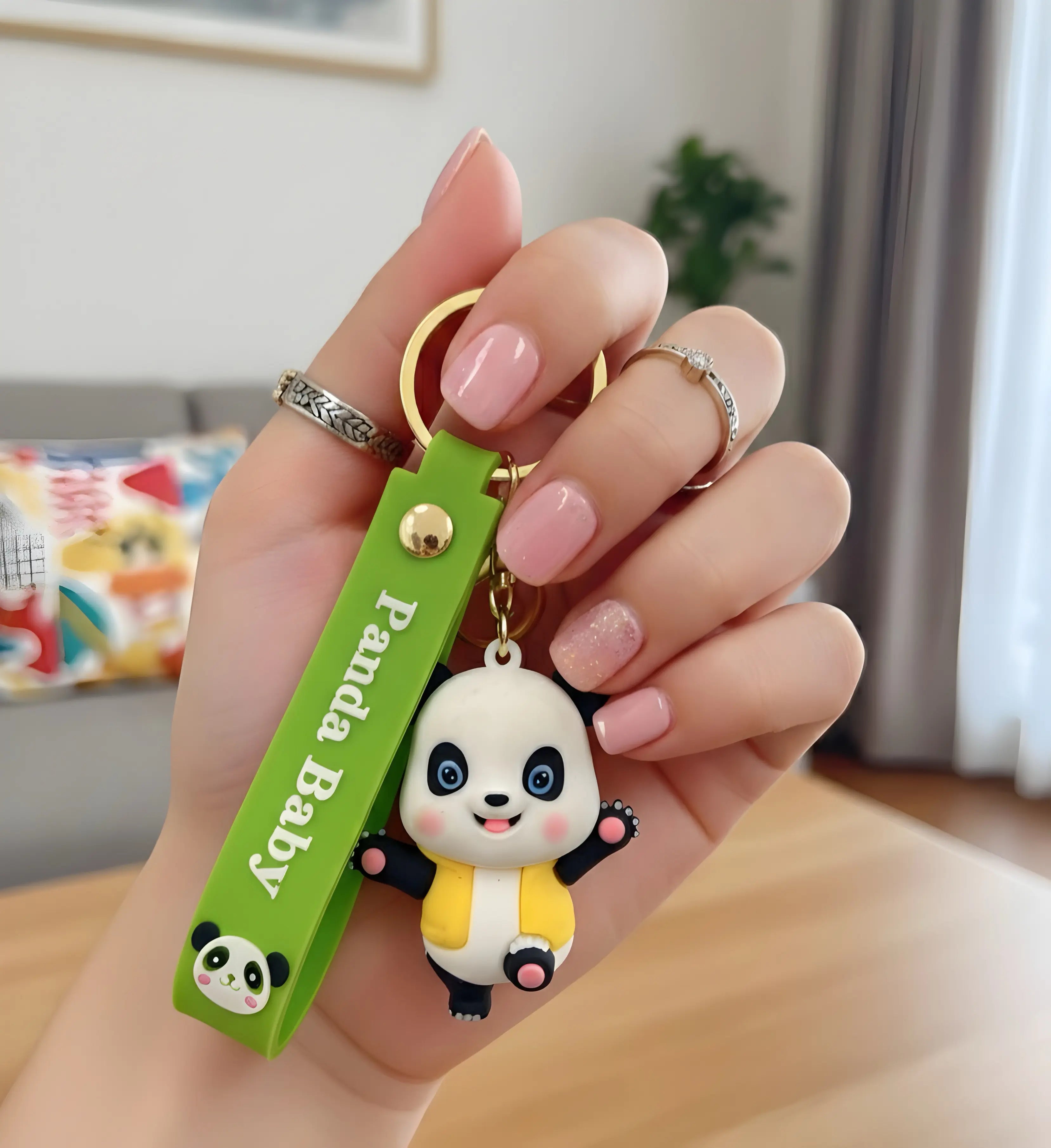 Panda Baby Cute Silicone Keyring
