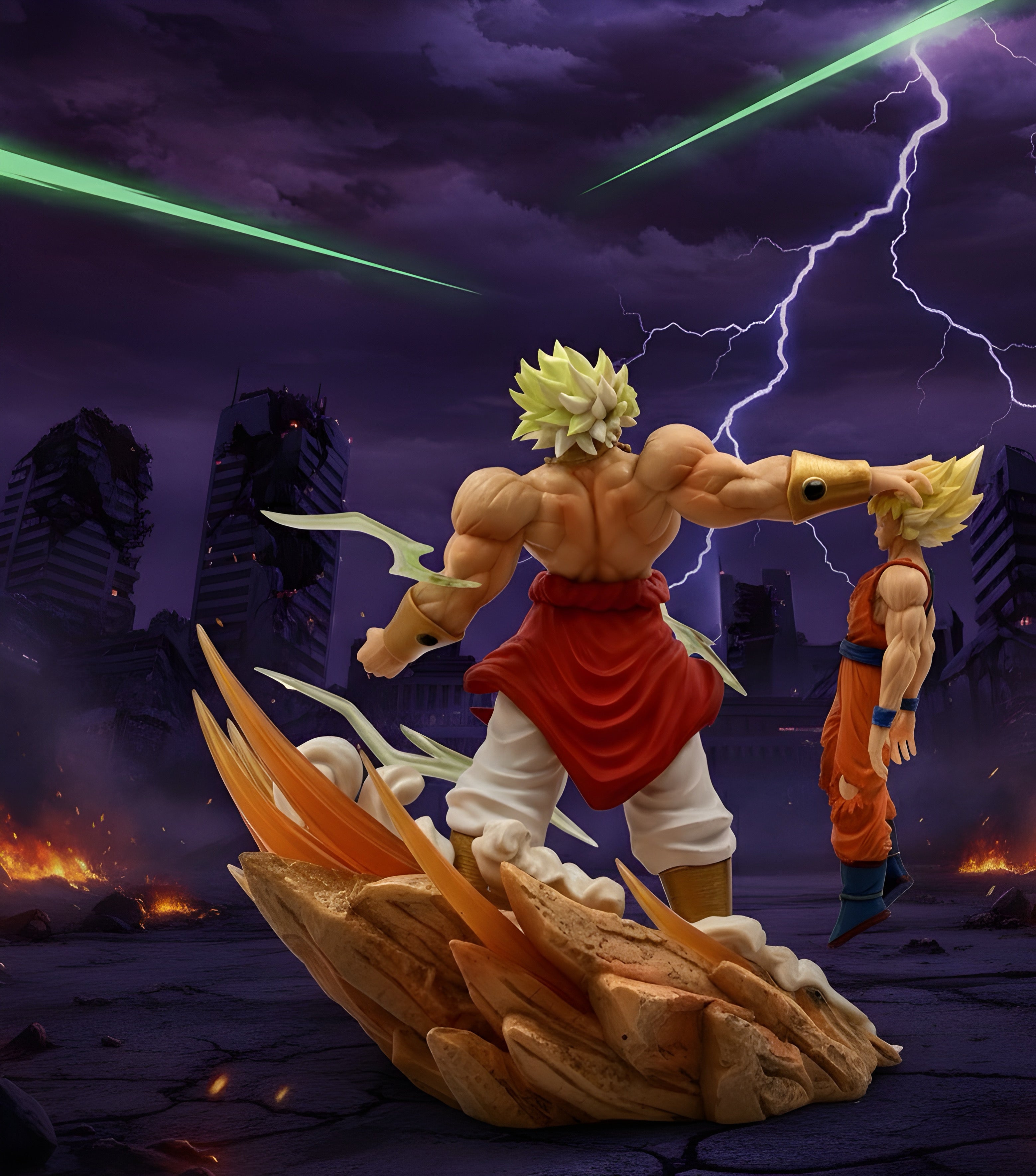 Dragon Ball Z Goku vs. Broly Legendary Super Saiyan Battle Figure (7-Inch)