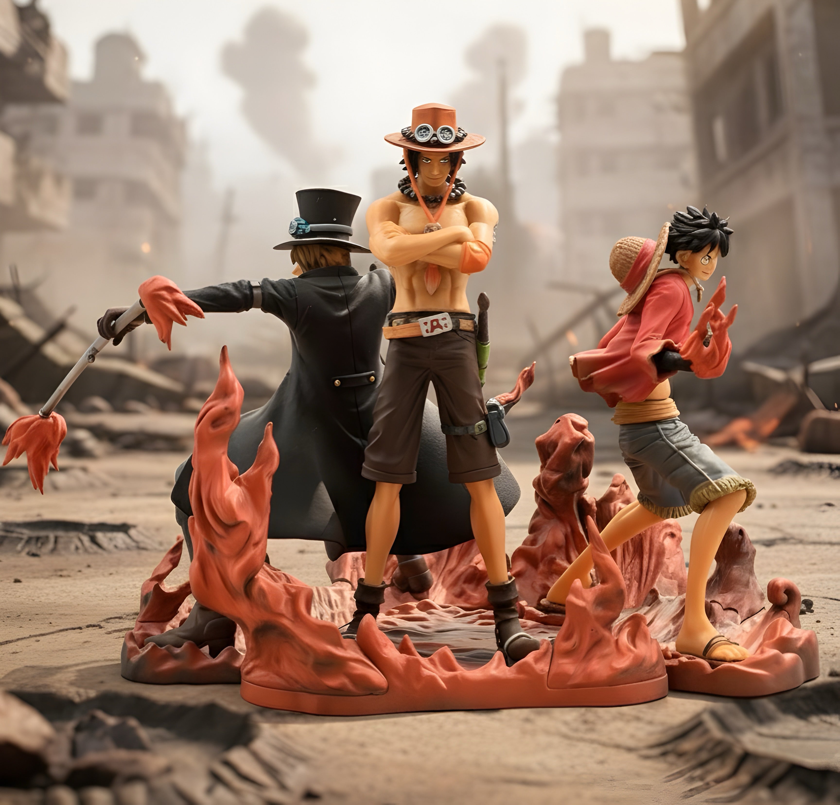 Luffy, Ace & Sabo: Brotherhood Statue (25cm)