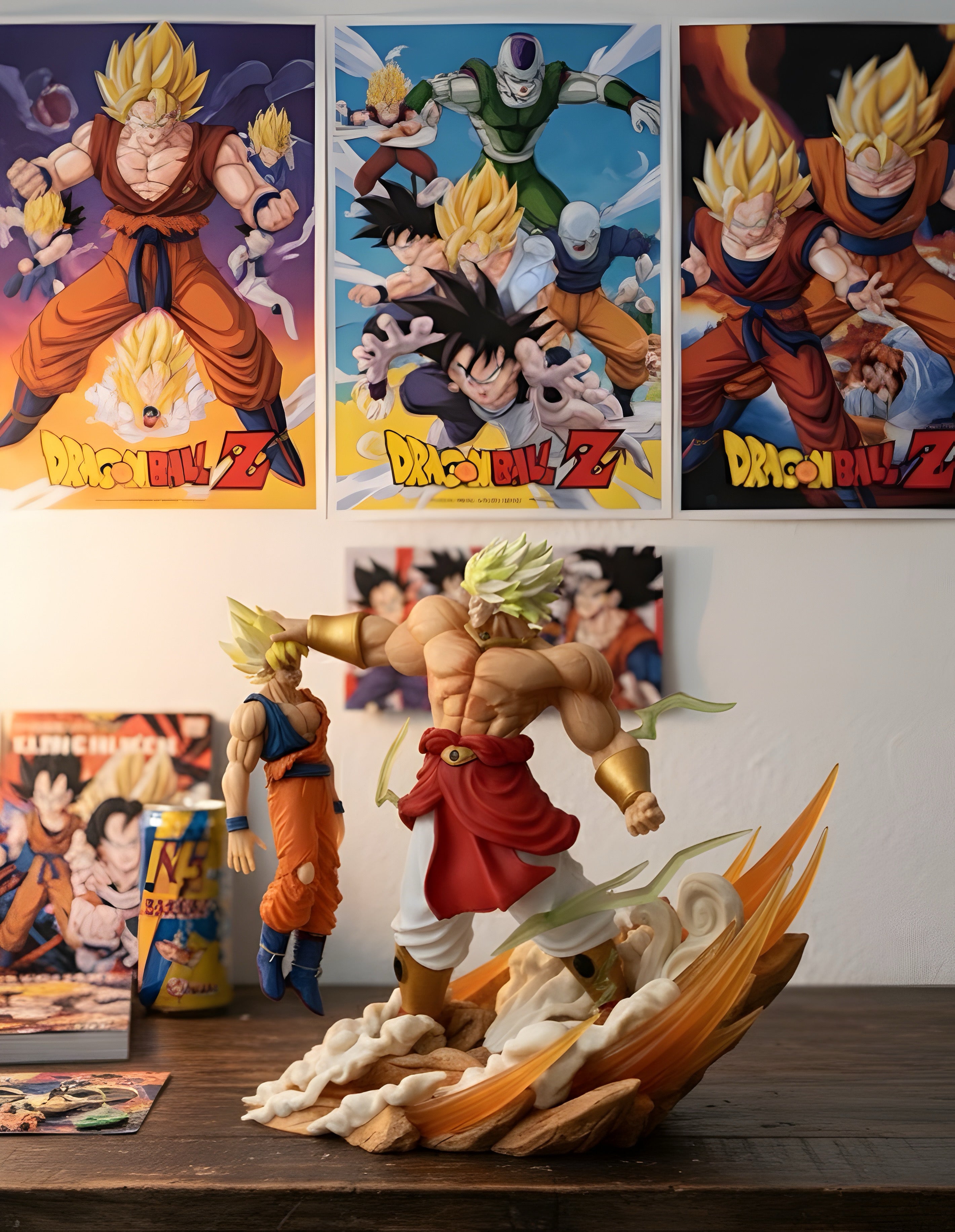 Dragon Ball Z Goku vs. Broly Legendary Super Saiyan Battle Figure (7-Inch)