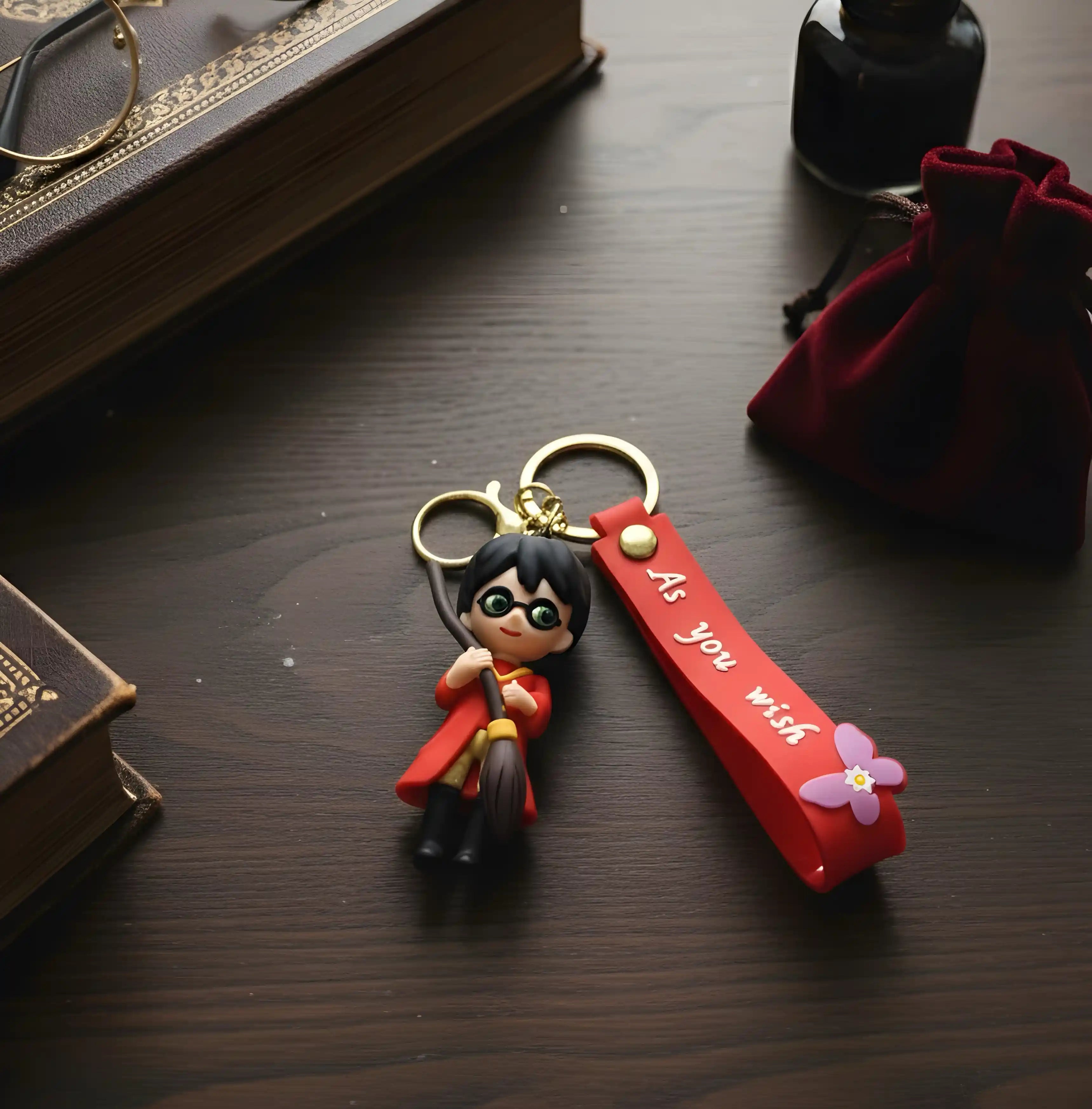 Harry Potter Quidditch Chibi Silicone Keyring