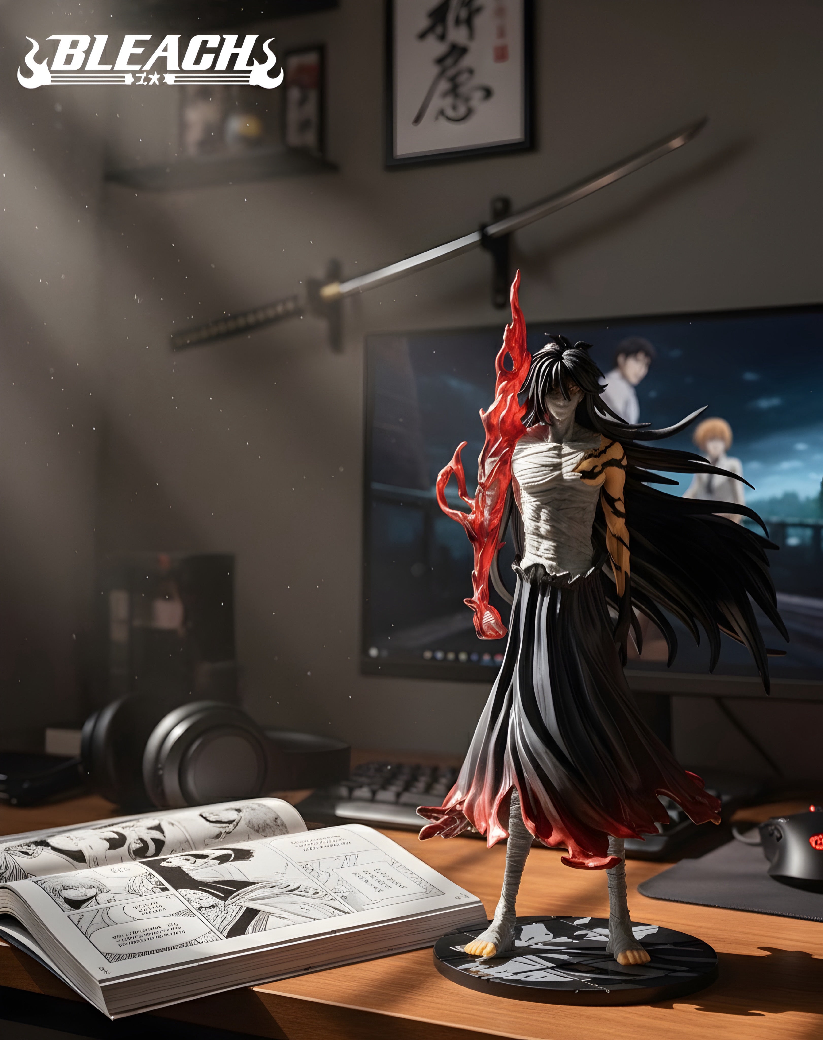 Bleach Final Getsuga Tenshou Ichigo Transformation Figure - 13 Inch Statue