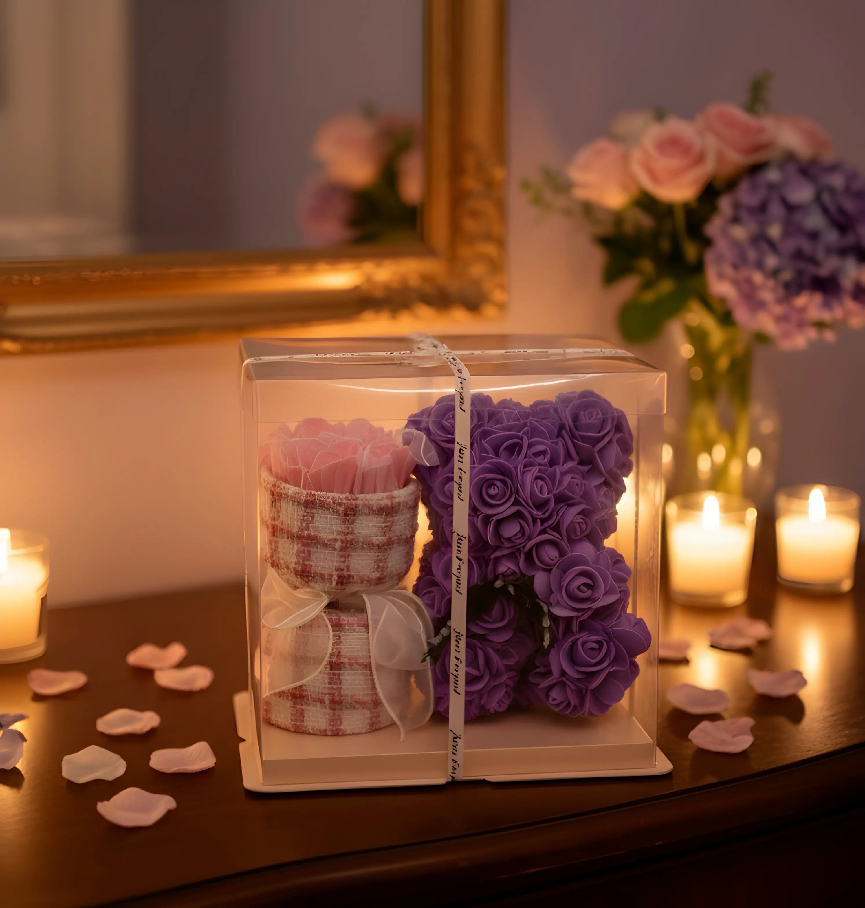 Violet Eternal Rose Hamper: Signature Edition