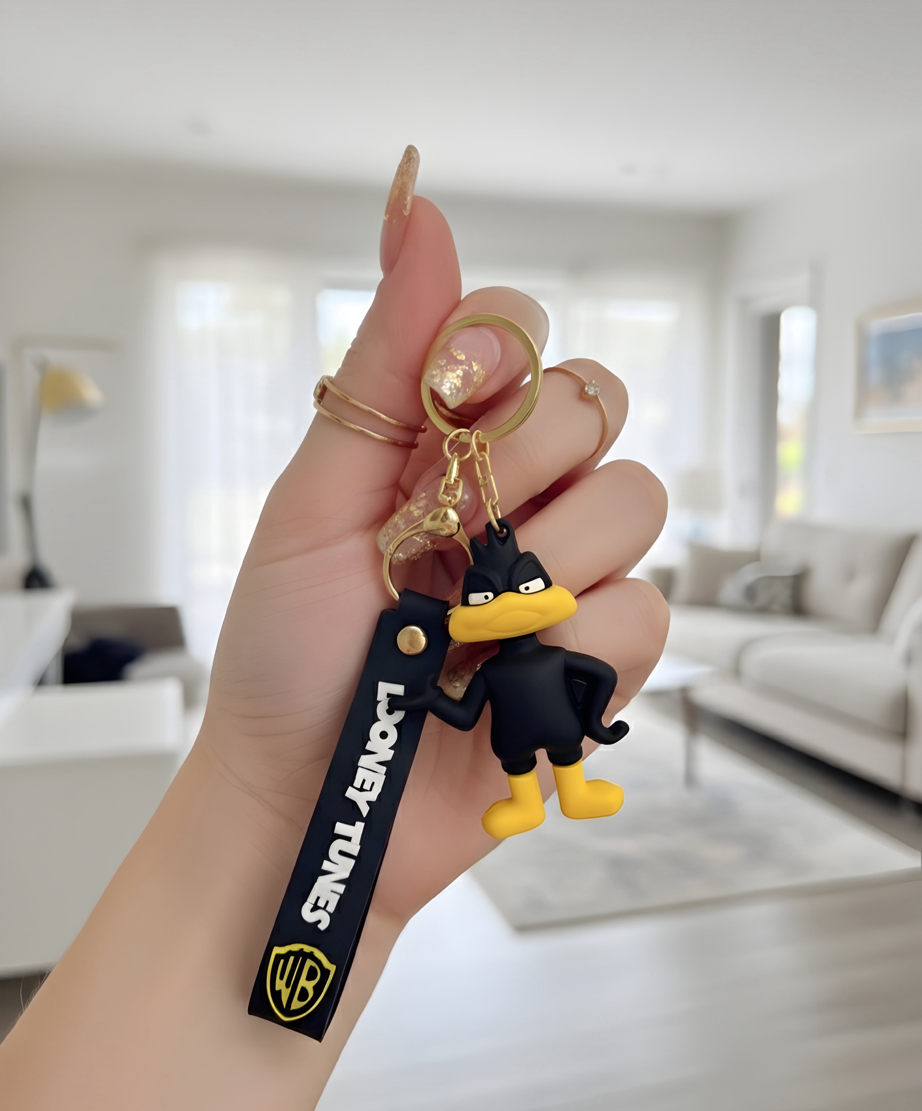 Daffy Duck Looney Tunes Chibi Silicone Keyring