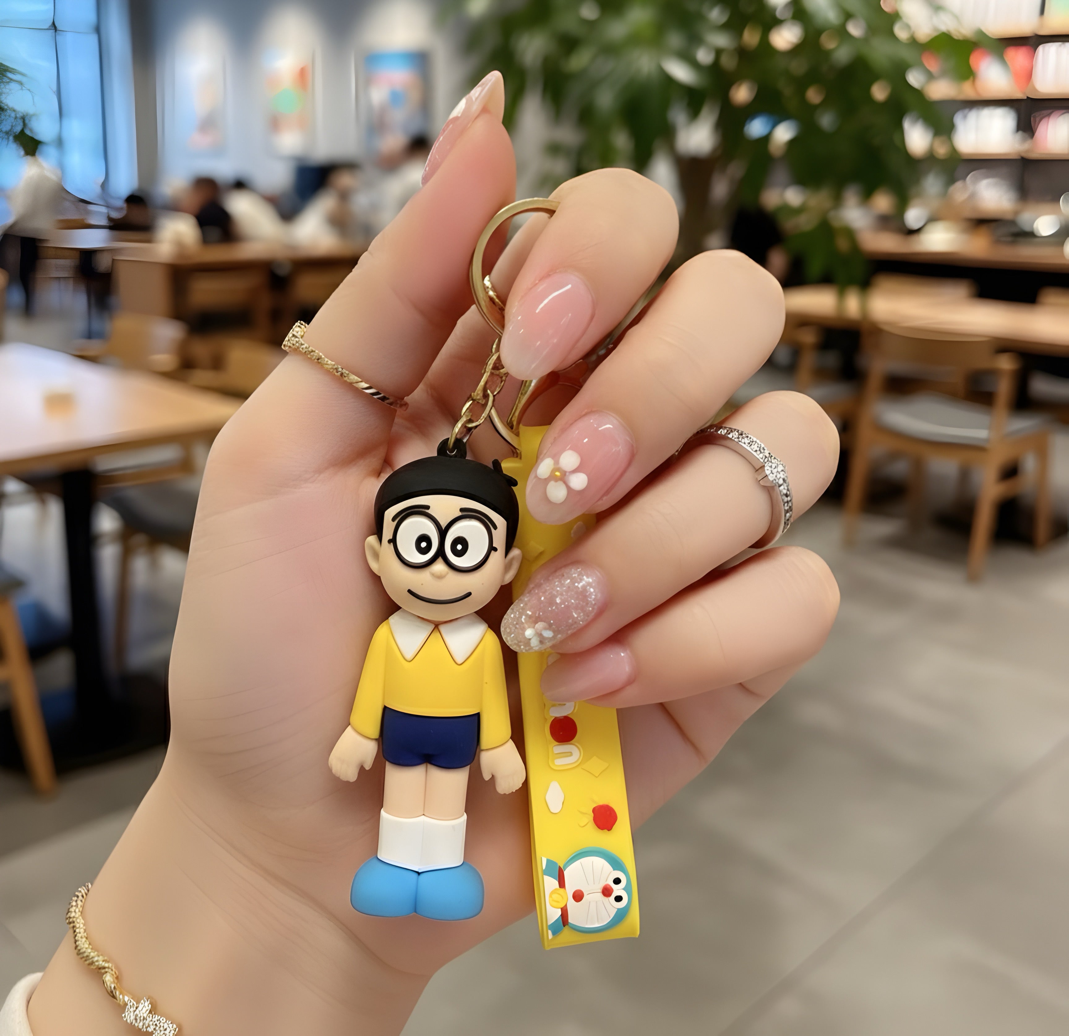 Nobita Nobi Doraemon Chibi Silicone Keyring